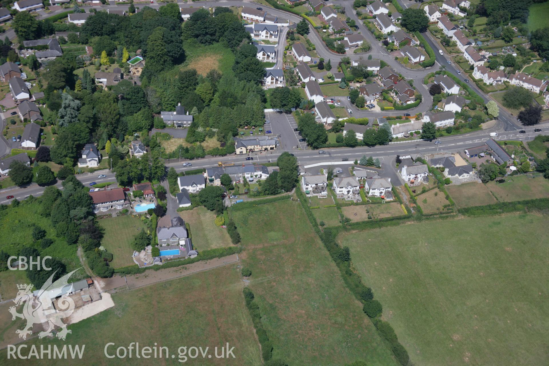 RCAHMW colour oblique aerial photograph of the garden at Bonvilston. Taken on 24 July 2006 by Toby Driver.