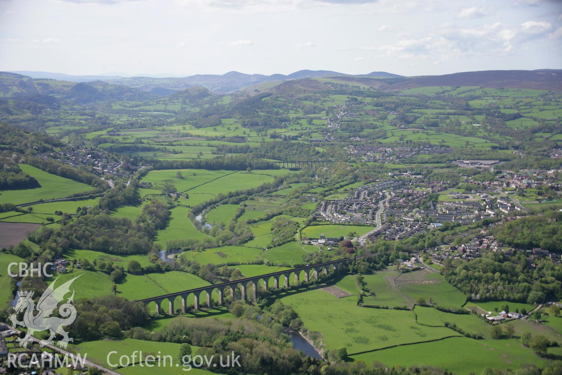 RCAHMW digital colour oblique photograph of Cefn Bychan Viaduct viewed from the south-east. Taken on 05/05/2006 by T.G. Driver.