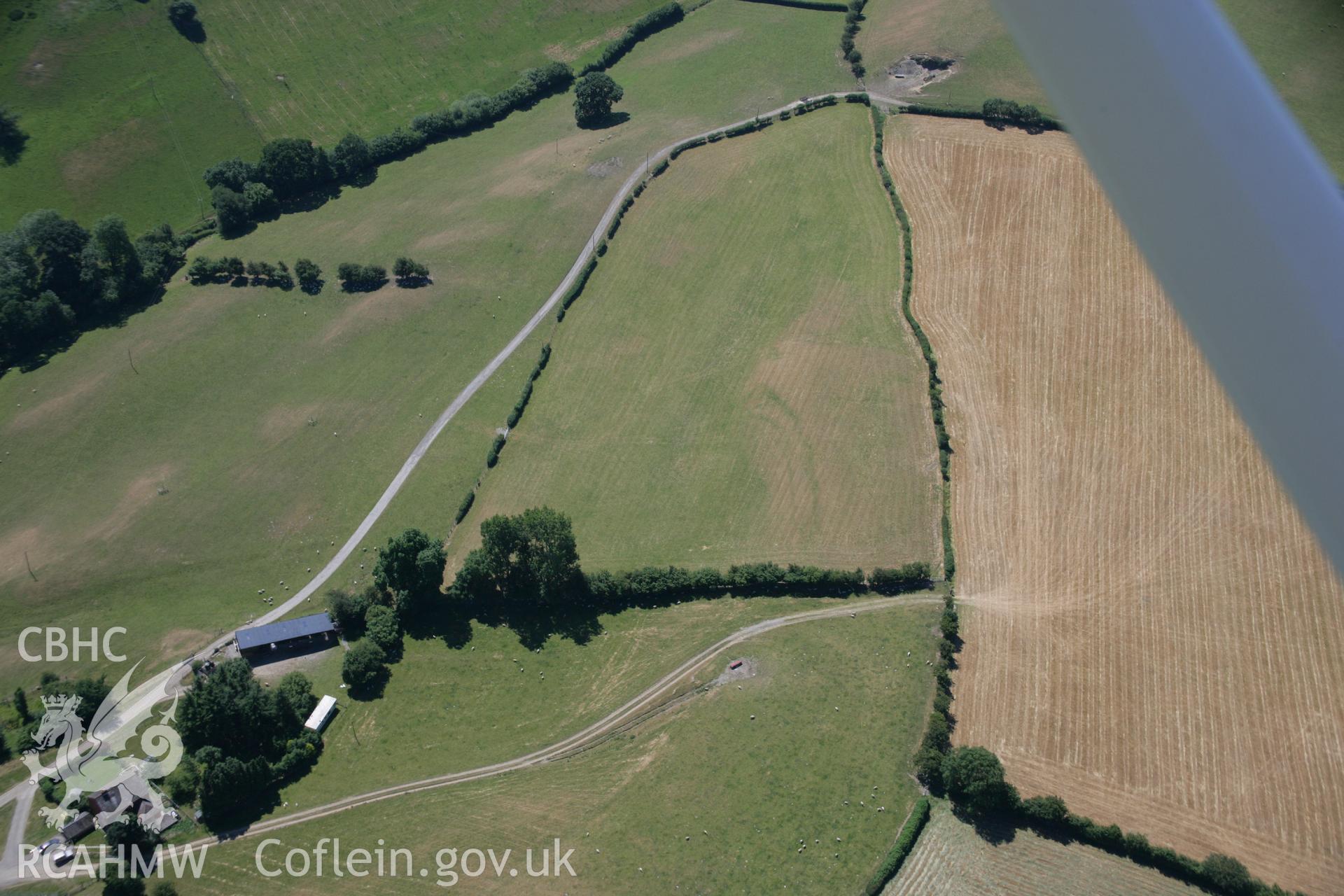 RCAHMW colour oblique aerial photograph of site near Caer Siac Taken on 17 July 2006 by Toby Driver.