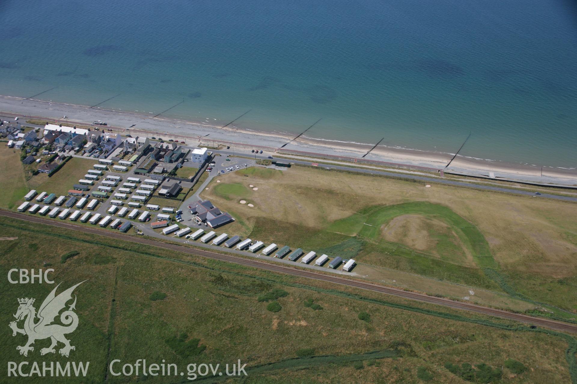 RCAHMW colour oblique aerial photograph of Brock Hill, Borth. Taken on 17 July 2006 by Toby Driver.