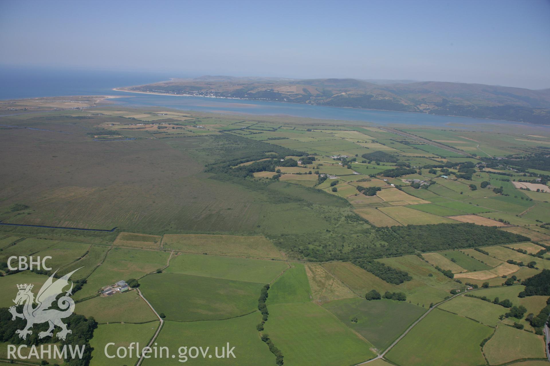 RCAHMW colour oblique aerial photograph of Cors Fochno Taken on 17 July 2006 by Toby Driver.