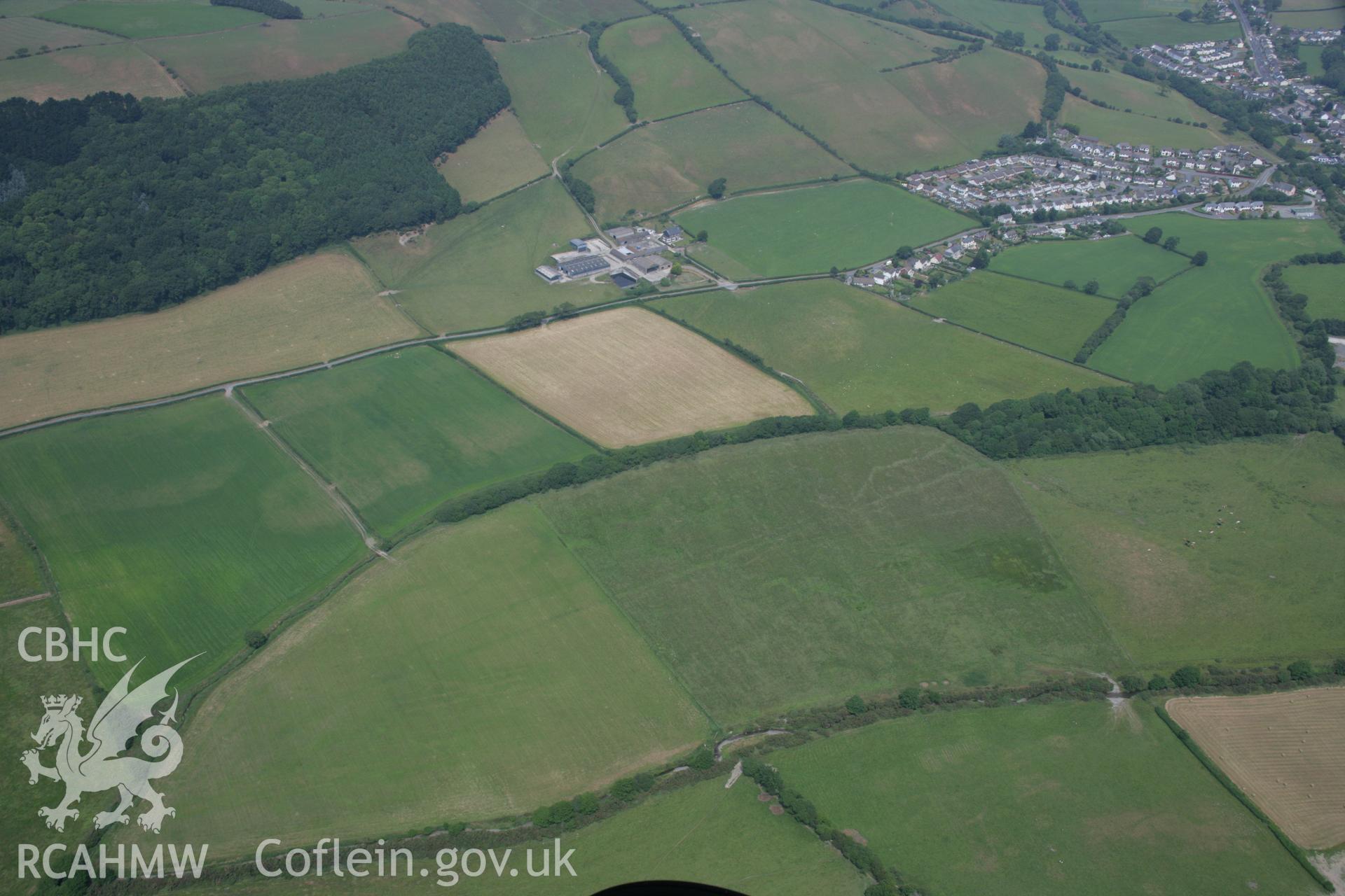 RCAHMW colour oblique aerial photograph of Clarach Vally including Nantsiriol Barrow cemetery Taken on 04 July 2006 by Toby Driver.