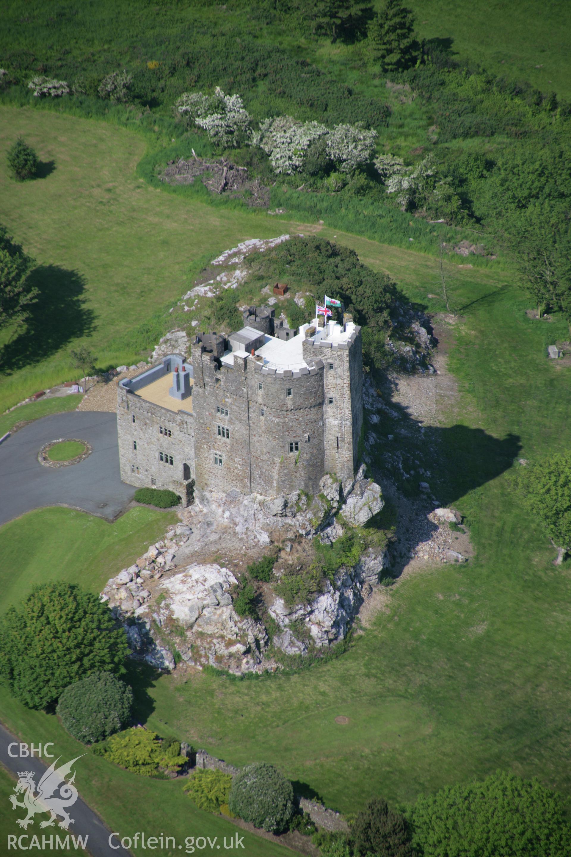 RCAHMW colour oblique aerial photograph of Roch Castle from the south-west. Taken on 08 June 2006 by Toby Driver.
