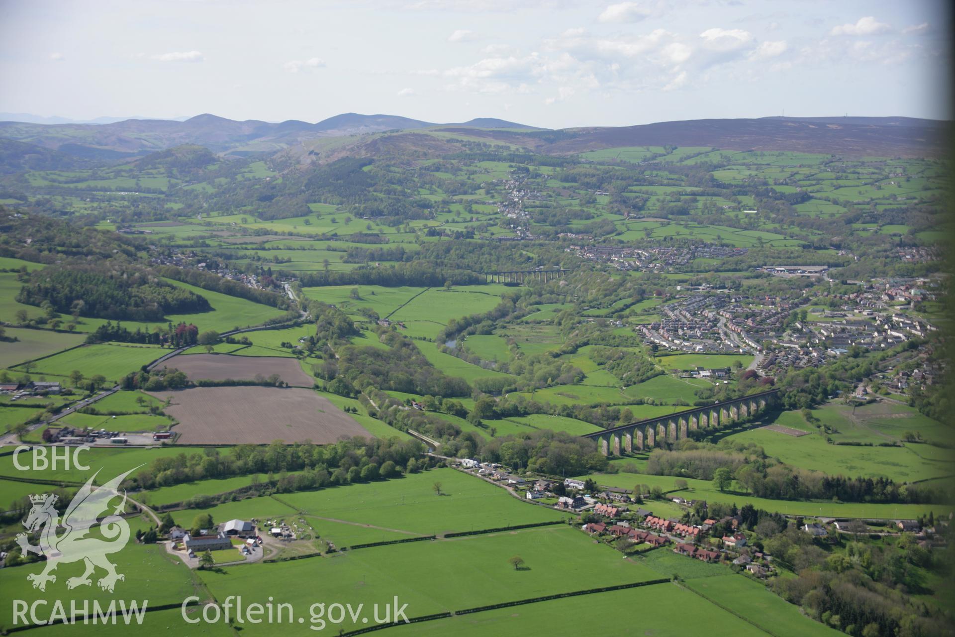 RCAHMW digital colour oblique photograph of Cefn Bychan Viaduct viewed from the south-east. Taken on 05/05/2006 by T.G. Driver.