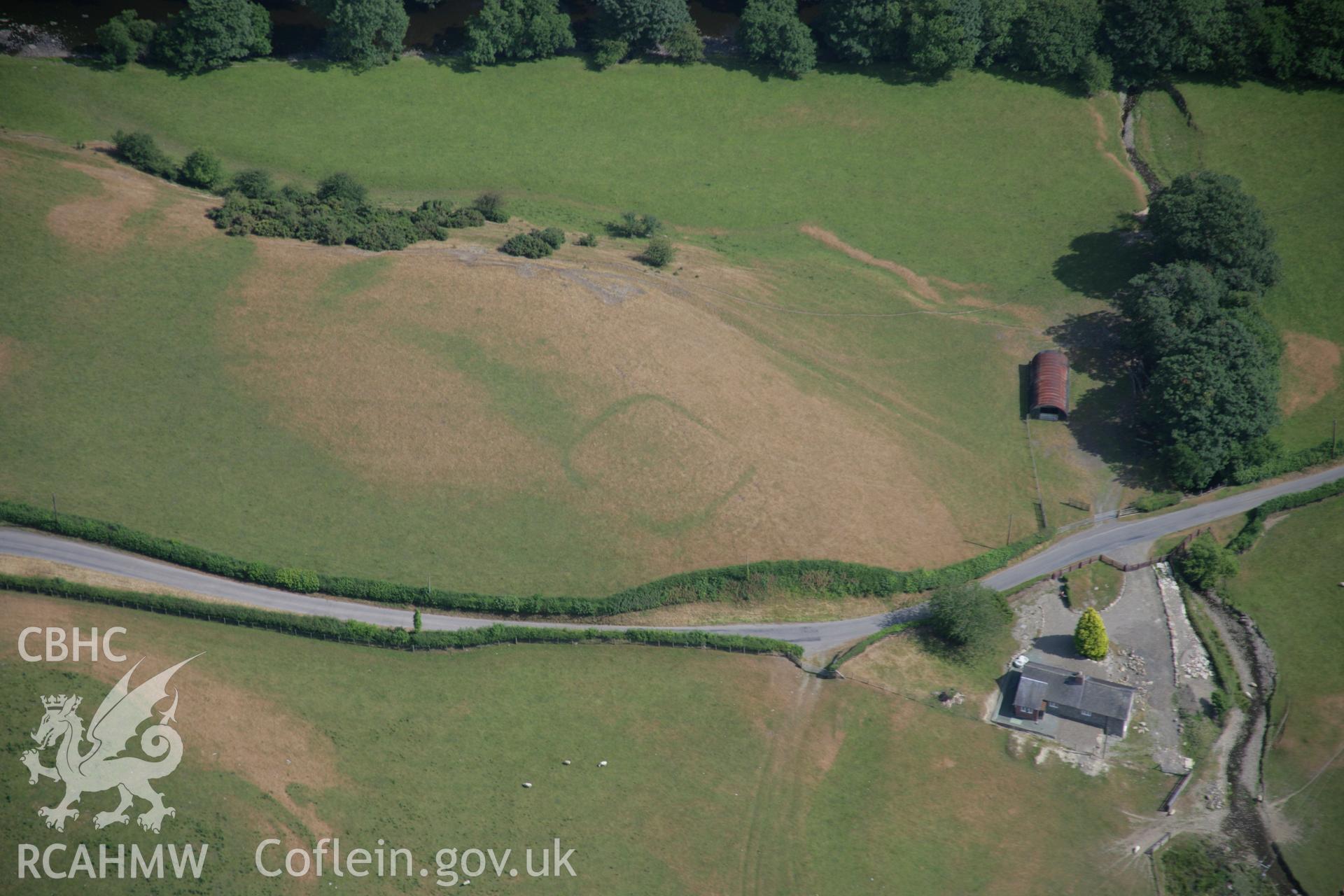 RCAHMW colour oblique aerial photograph of the Roman fortlet at Hafan. Taken on 25 July 2006 by Toby Driver.