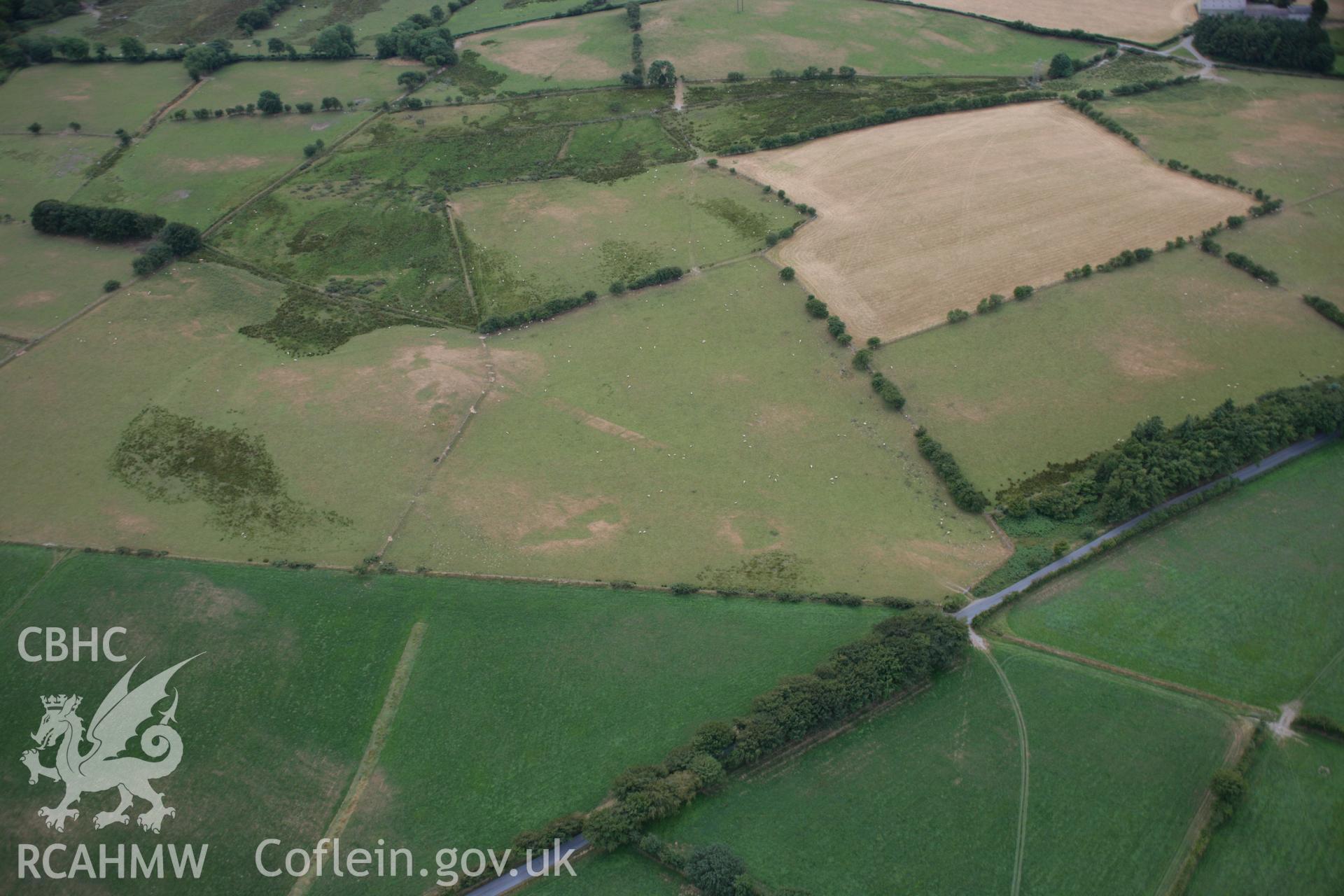 RCAHMW colour oblique aerial photograph of Penlan, Roman Road. Taken on 27 July 2006 by Toby Driver.