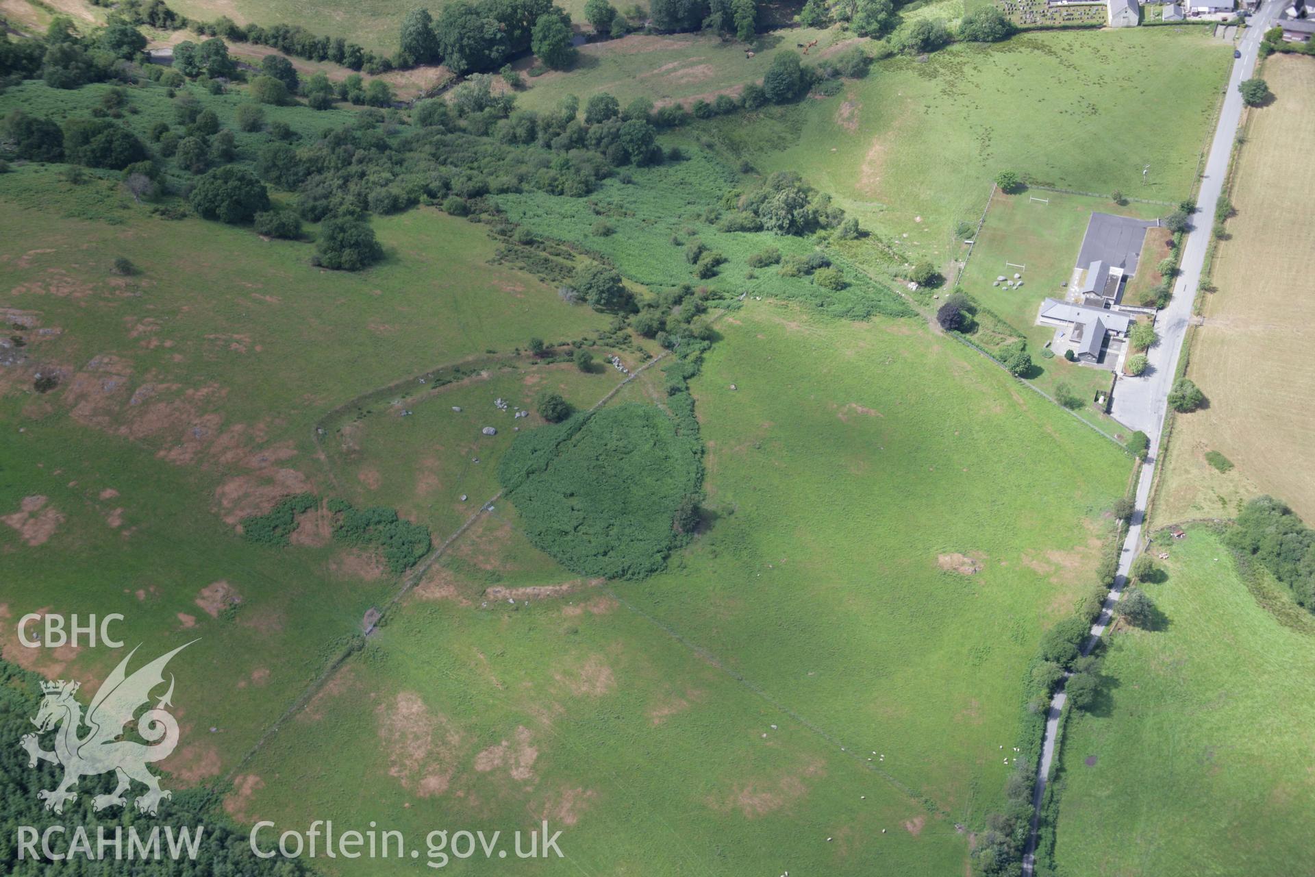 RCAHMW colour oblique aerial photograph of Cefn Ddwysarn Camp. Taken on 31 July 2006 by Toby Driver.