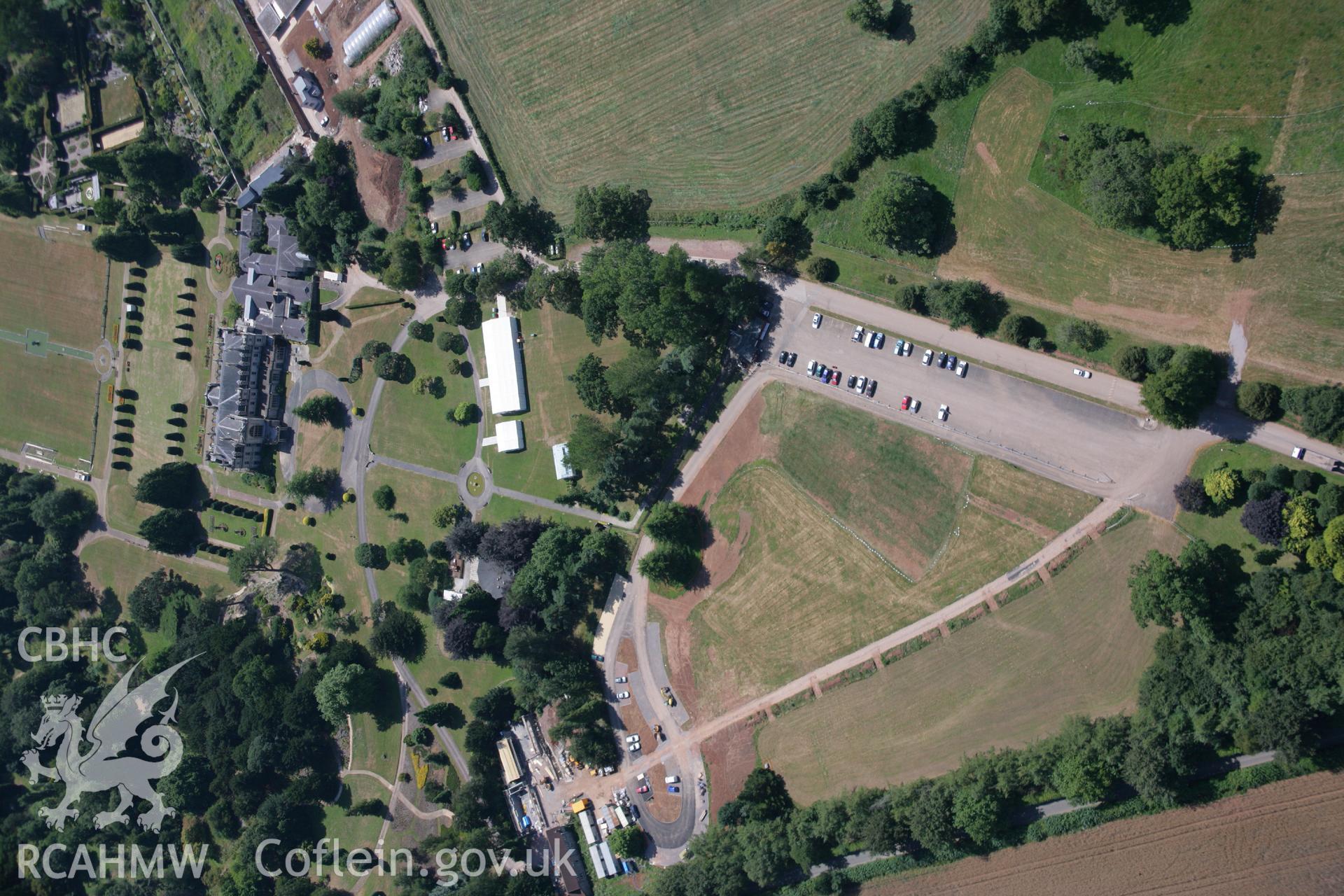 RCAHMW colour oblique aerial photograph of Dyffryn Gardens, St Nicholas, Cardiff. Taken on 24 July 2006 by Toby Driver