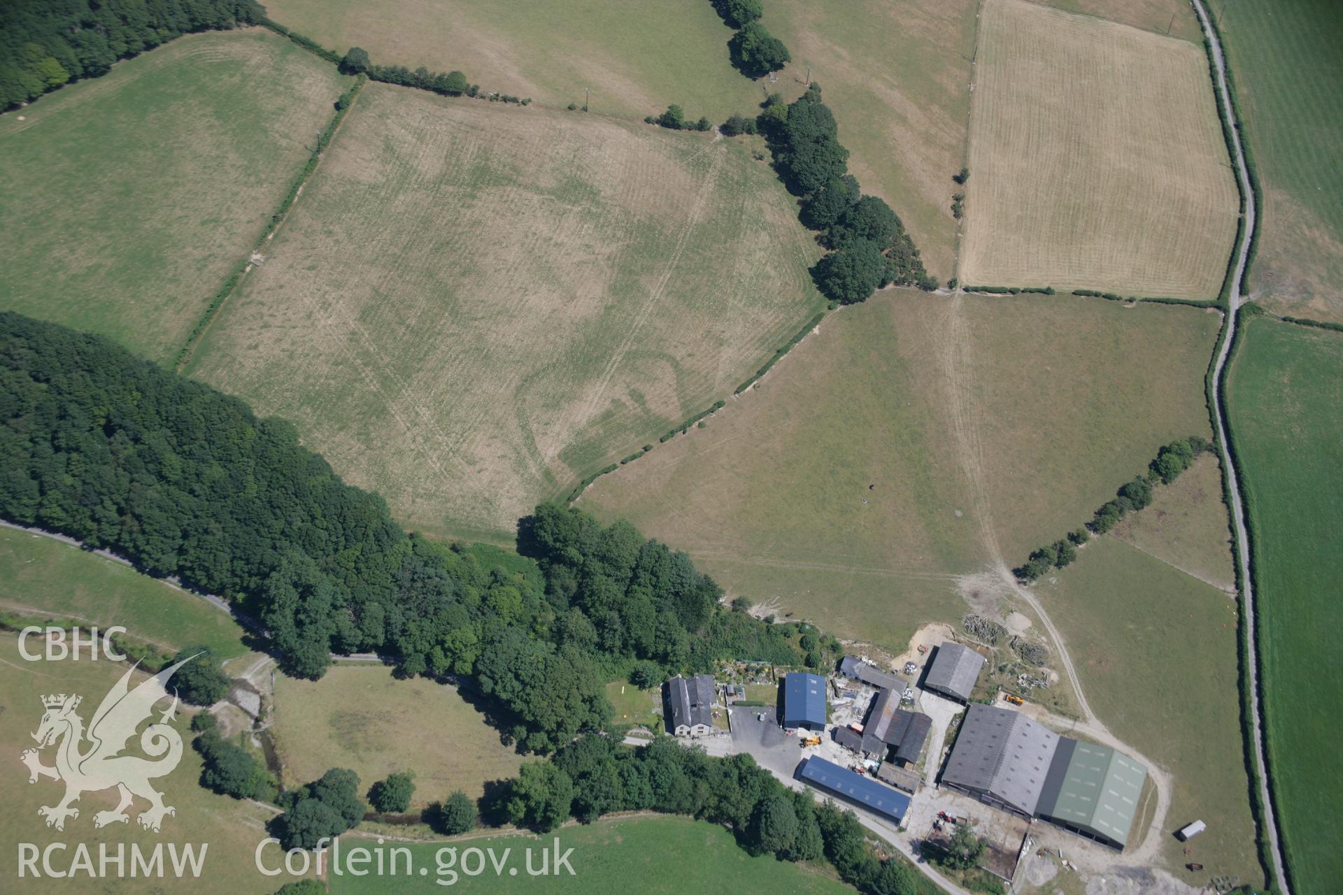 RCAHMW colour oblique aerial photograph of Cyncoed cropmark. Taken on 17 July 2006 by Toby Driver