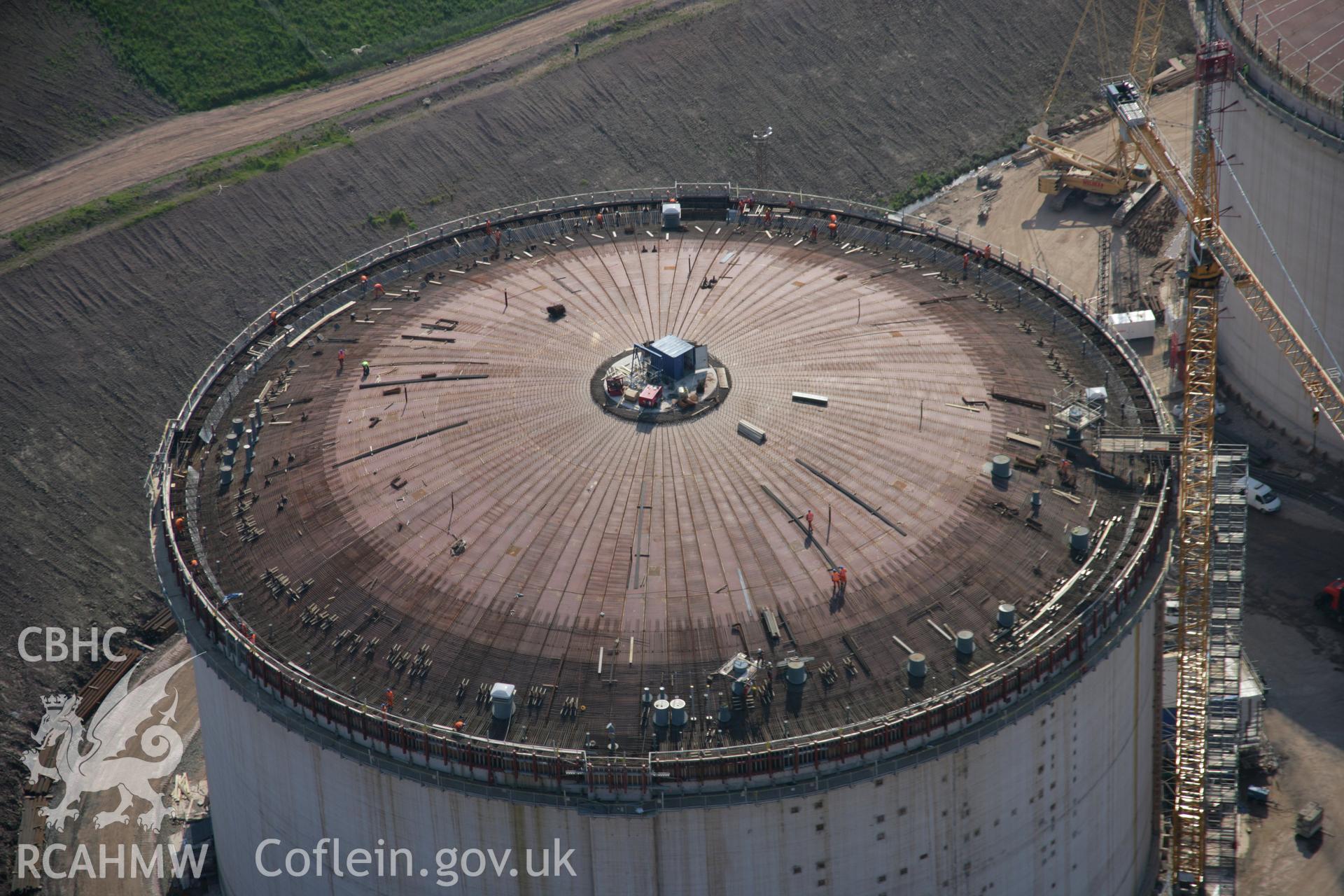 RCAHMW colour oblique aerial photograph of Waterston Liquified Natural Gas facility, viewed from the east. Taken on 08 June 2006 by Toby Driver