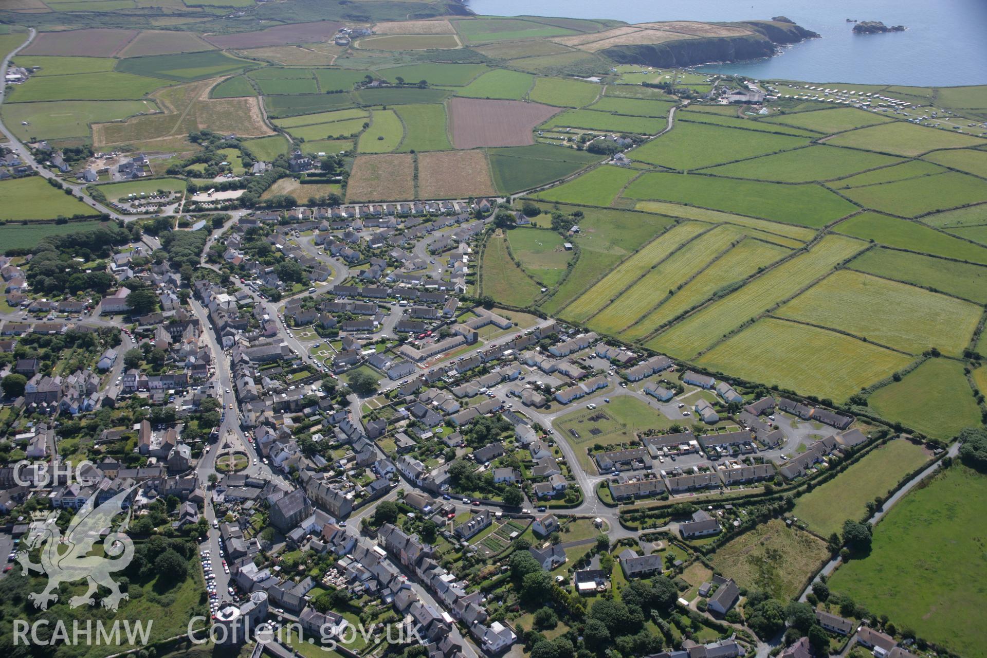 RCAHMW colour oblique aerial photograph of St Davids. Taken on 14 July 2006 by Toby Driver.