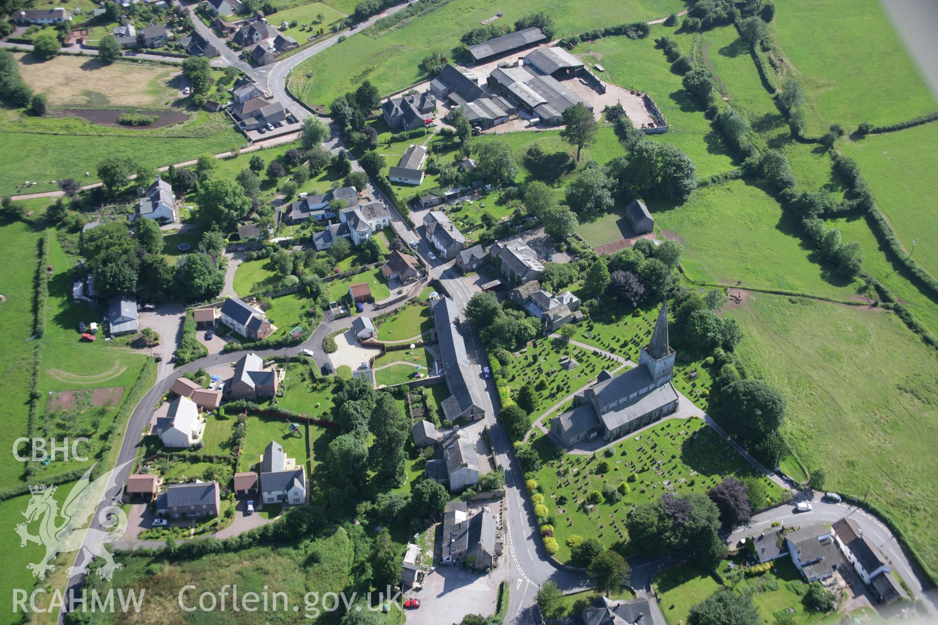 RCAHMW colour oblique aerial photograph of Trellech. Taken on 13 July 2006 by Toby Driver.
