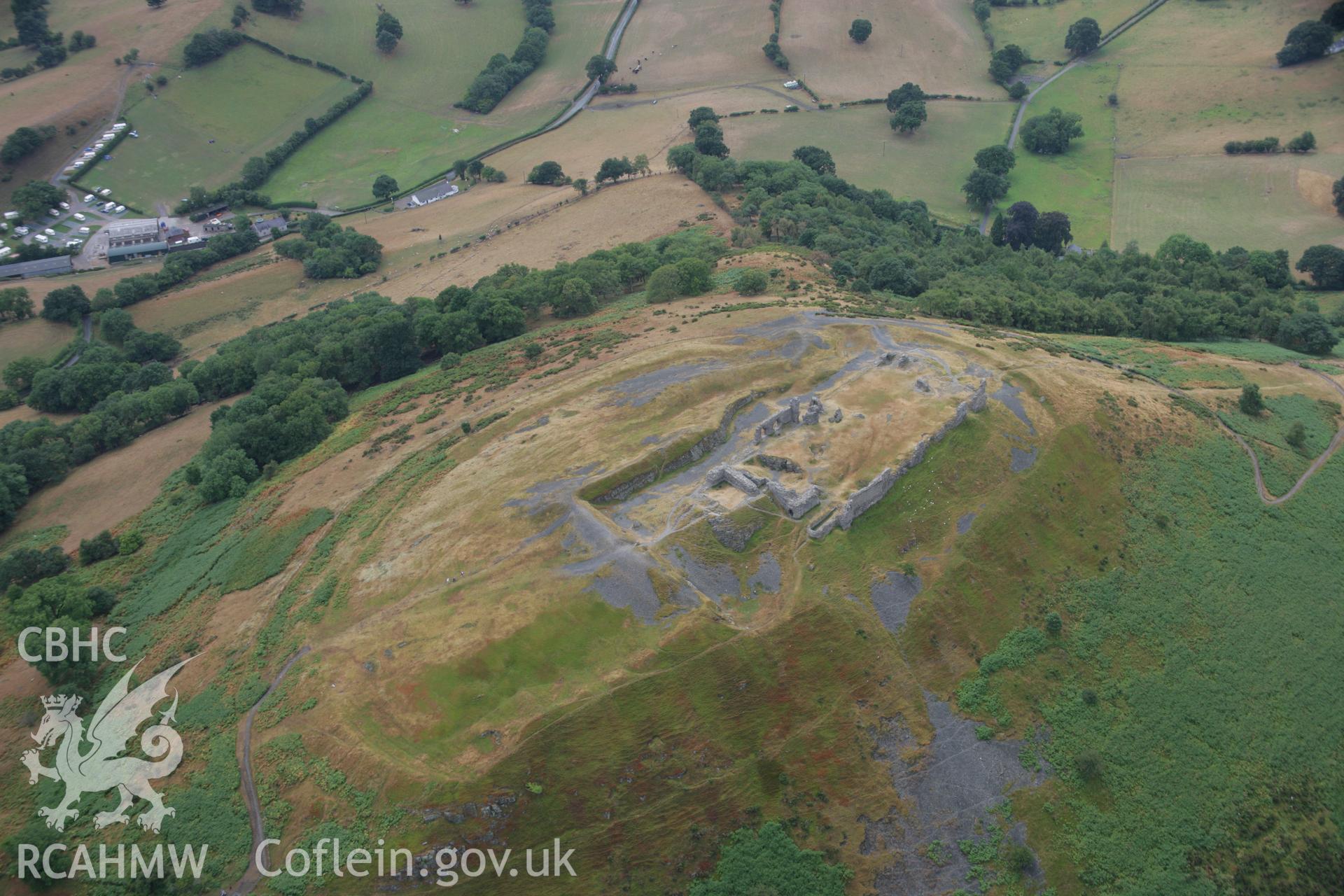 RCAHMW colour oblique aerial photograph of Castell Dinas Bran. Taken on 31 July 2006 by Toby Driver.