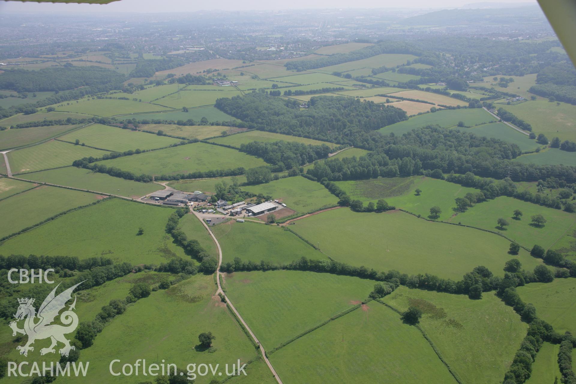 RCAHMW colour oblique photograph of St Fagans battlefield. Taken by Toby Driver on 29/06/2006.
