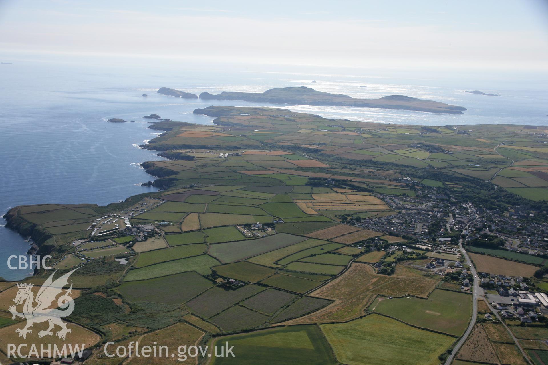 RCAHMW colour oblique aerial photograph of St Davids. Taken on 24 July 2006 by Toby Driver.