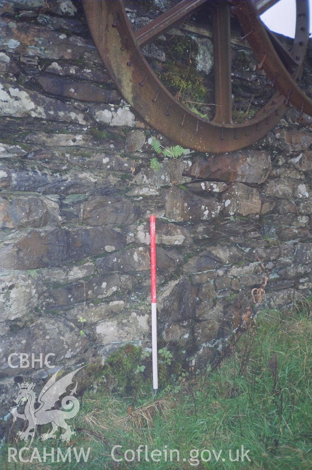 Digital colour photograph of Cwm Maen Gwynedd winding drum taken on 22/11/2006 by A.C. Roseveare during the Berwyn North East Upland Survey by Archaeophysica.
