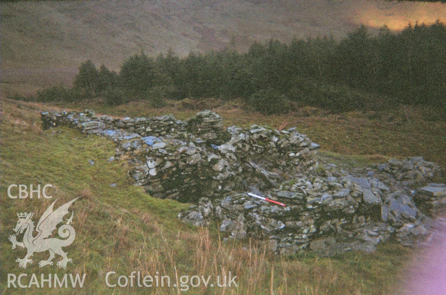 Digital colour photograph of a building at Cwm Maen Gwynedd taken on 10/01/2007 by B. Britton during the Berwyn North East Upland Survey by Archaeophysica.