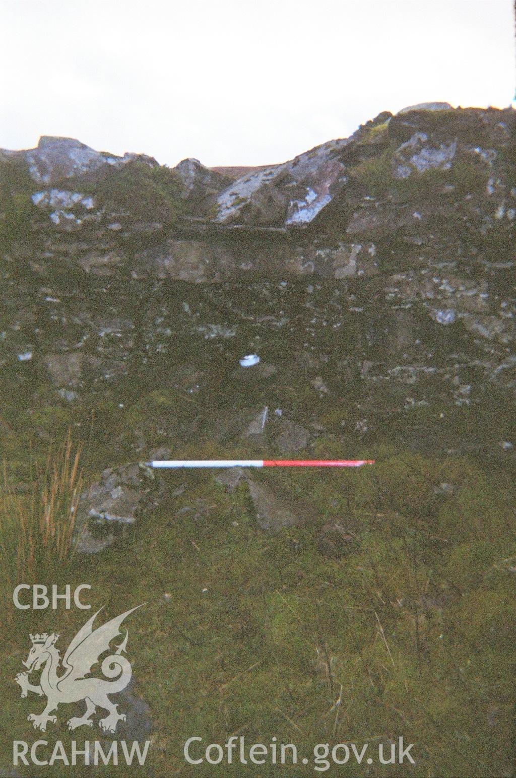 Digital colour photograph of a building at Cwm Maen Gwynedd taken on 10/01/2007 by B. Britton during the Berwyn North East Upland Survey by Archaeophysica.