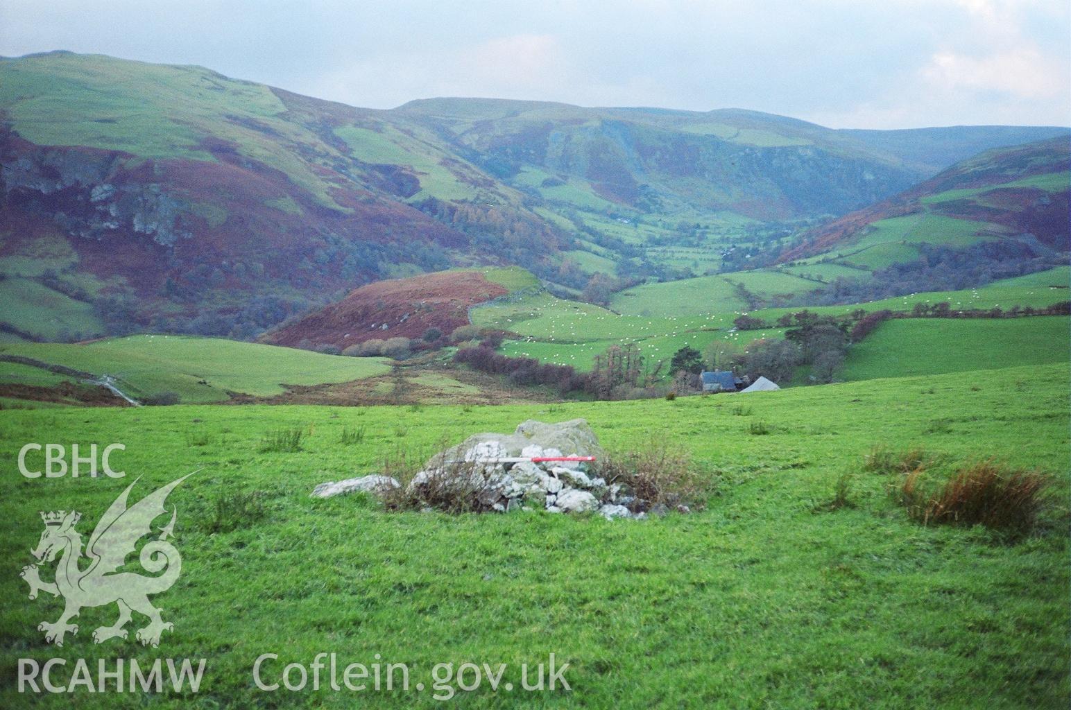Digital colour photograph of Moel Hen-Fache North clearance cairn I taken on 23/11/2006 by A.C. Roseveare during the Berwyn North East Upland Survey by Archaeophysica.