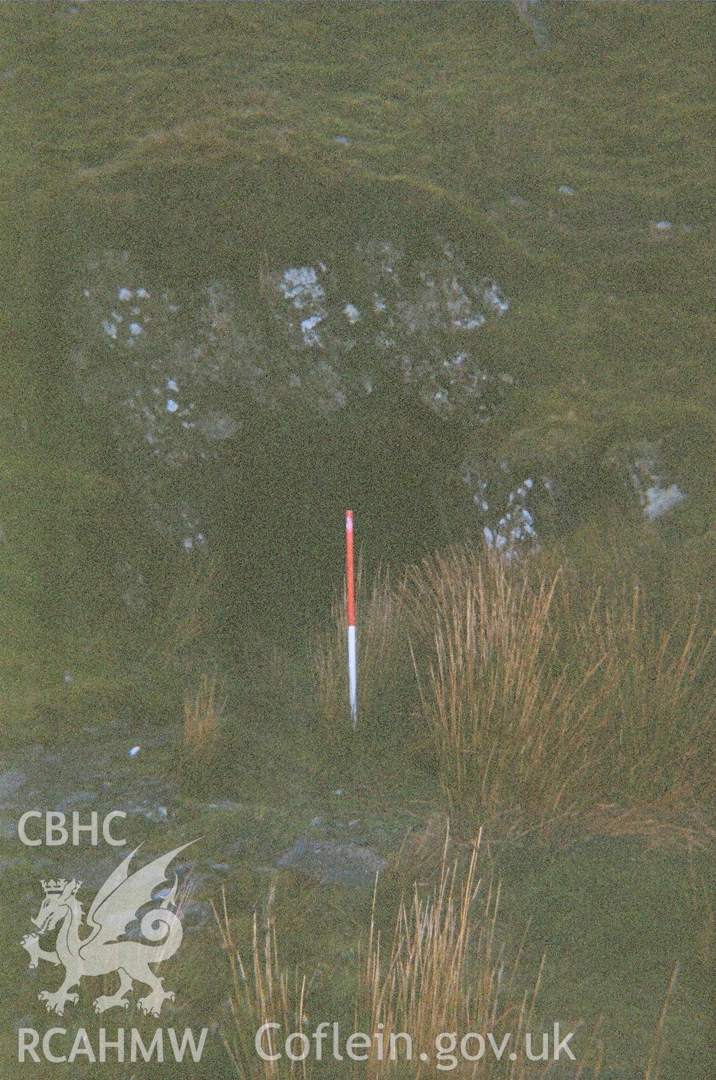 Digital colour photograph of Cwm Maen Gwynedd quarry level taken on 10/01/2007 by B. Britton during the Berwyn North East Upland Survey by Archaeophysica.