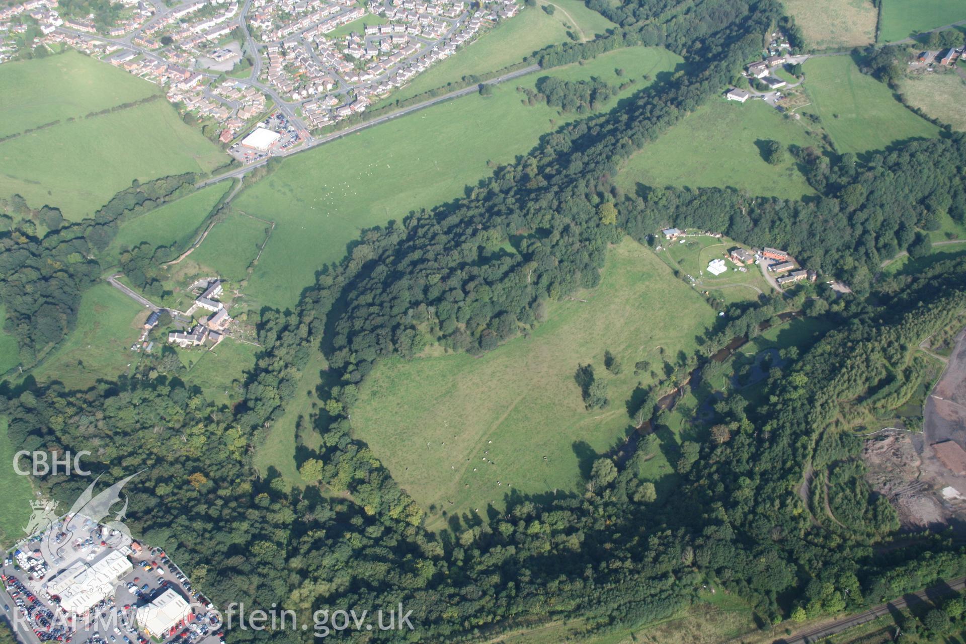 Digital colour photograph showing Bryn Alyn Hillfort and the surrounding area.