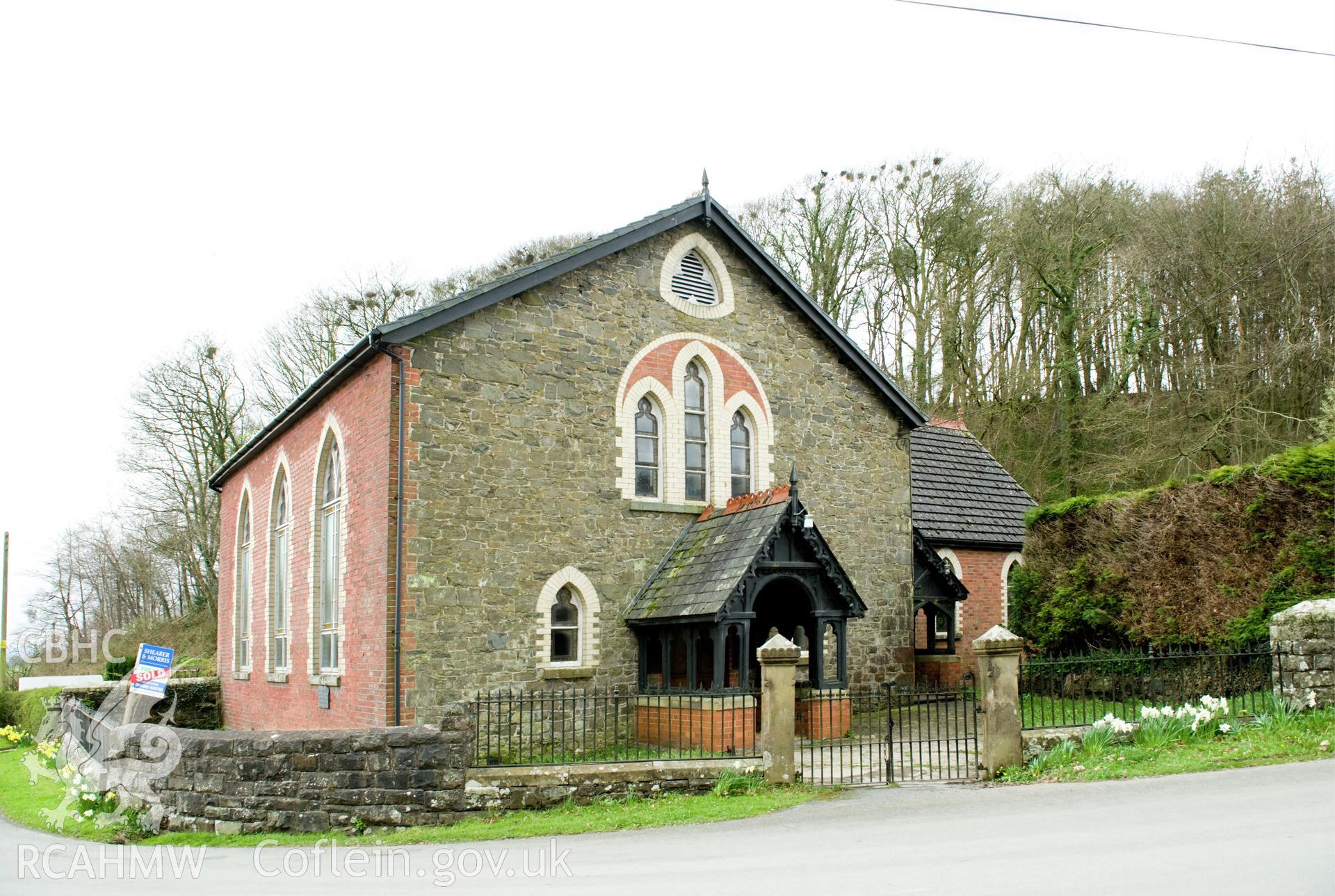 Digital image of exterior: north-east gable end and south-east elevation.