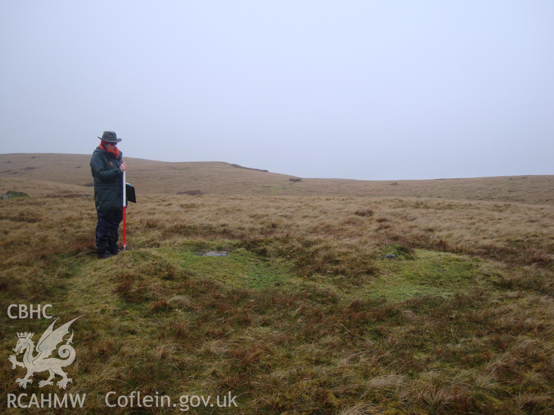 Digital colour photograph of Band y Celyn stone circle taken on 12/02/2009 by R.P.Sambrook during the Banc y Celyn Upland Survey undertaken by Trysor.