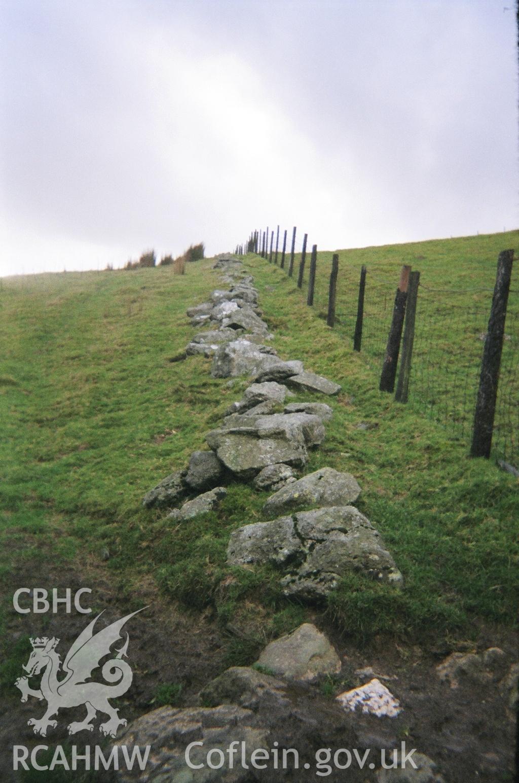 Digital colour photograph of Godor clearance cairn XVII taken on 05/12/2006 by B. Britton during the Berwyn North East Upland Survey by Archaeophysica.