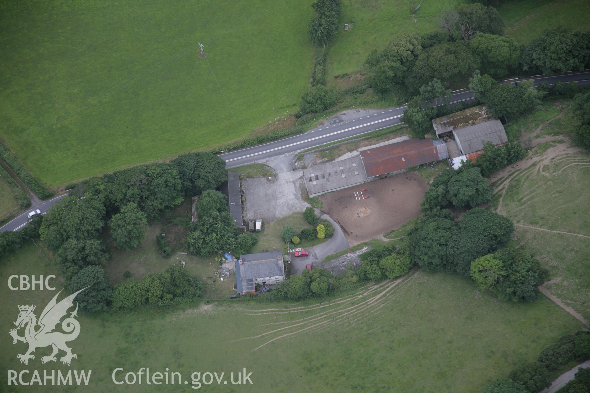 RCAHMW digital colour oblique photograph of Erglodd, Talybont, viewed from the east. Taken on 18/07/2005 by T.G. Driver.