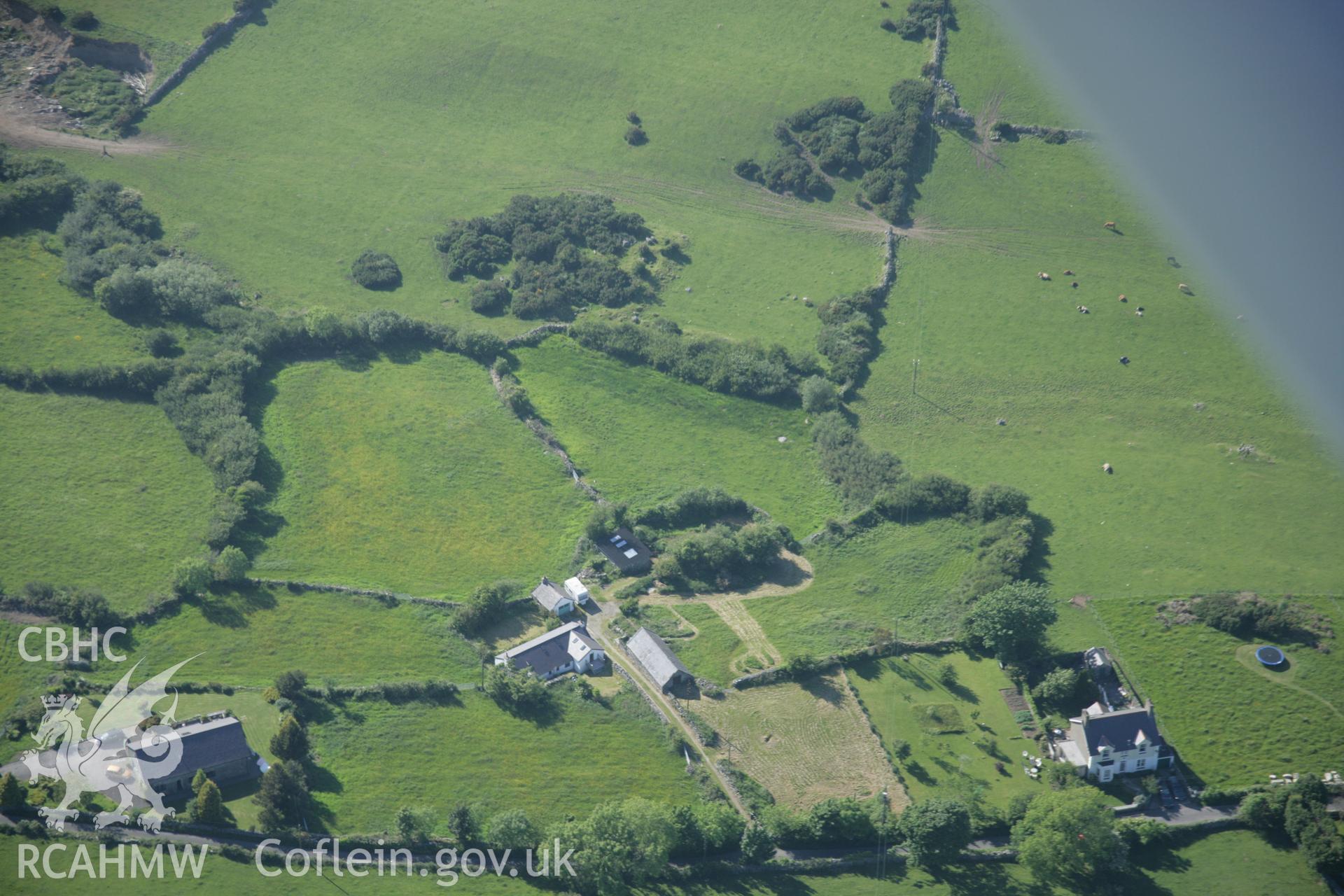 RCAHMW digital colour oblique photograph of Glascoed Ancient Village viewed from the south-east. Taken on 08/06/2005 by T.G. Driver.