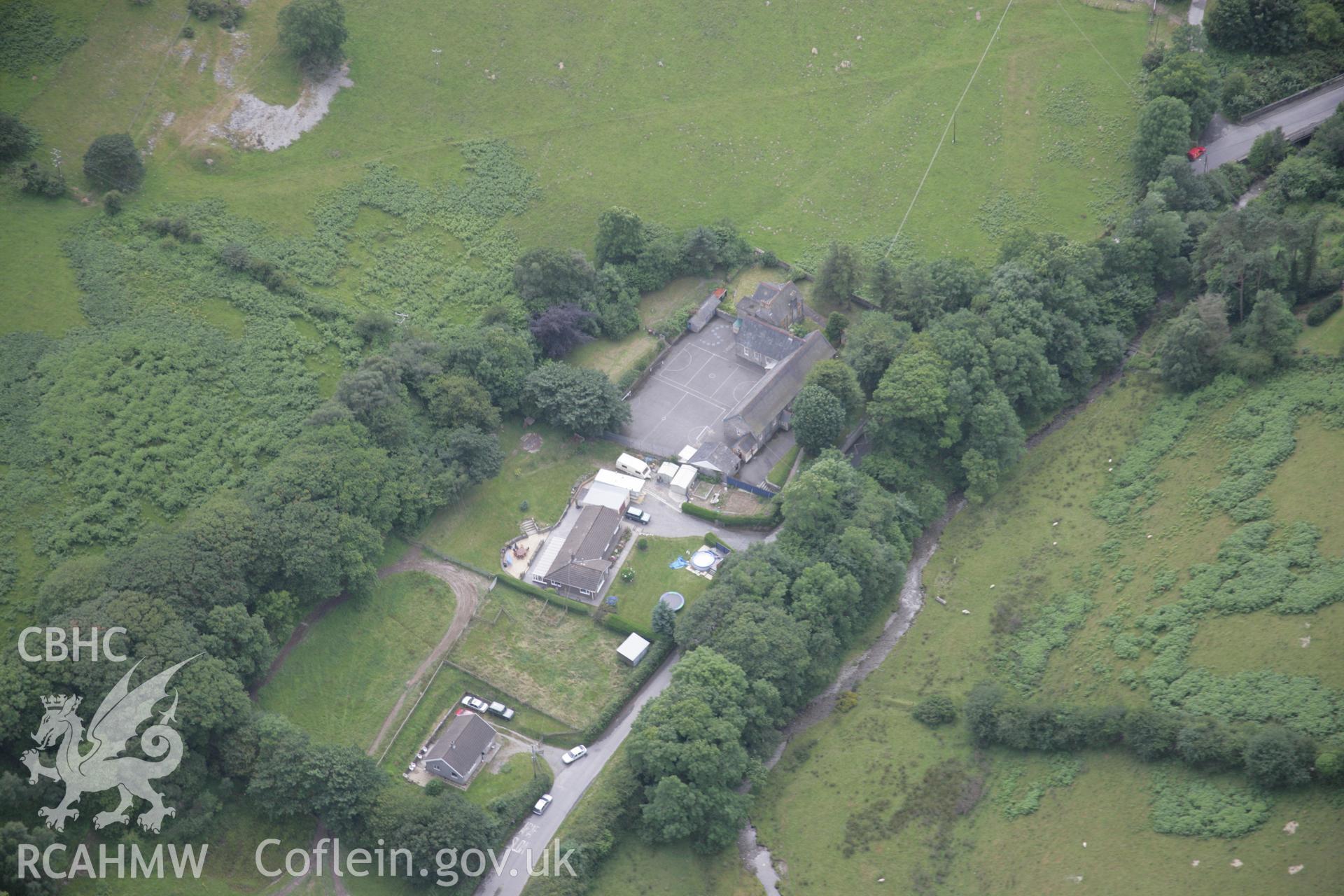 RCAHMW digital colour oblique photograph of Ysgol Trefeurig viewed from the north-east. Taken on 18/07/2005 by T.G. Driver.