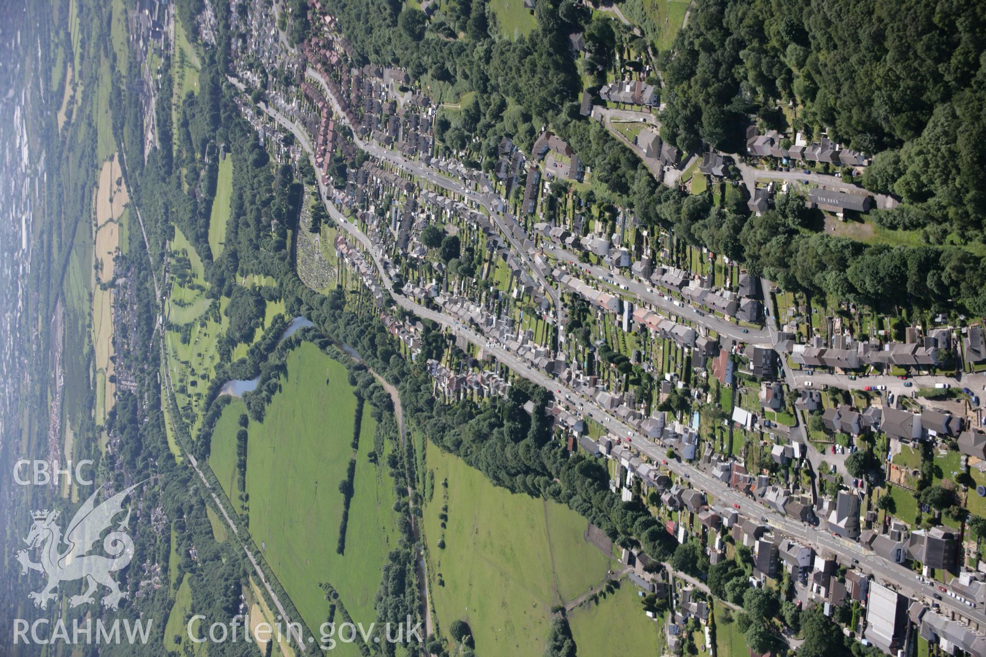 RCAHMW colour oblique aerial photograph of Swansea Canal at Trebanos looking south-east. Taken on 22 June 2005 by Toby Driver