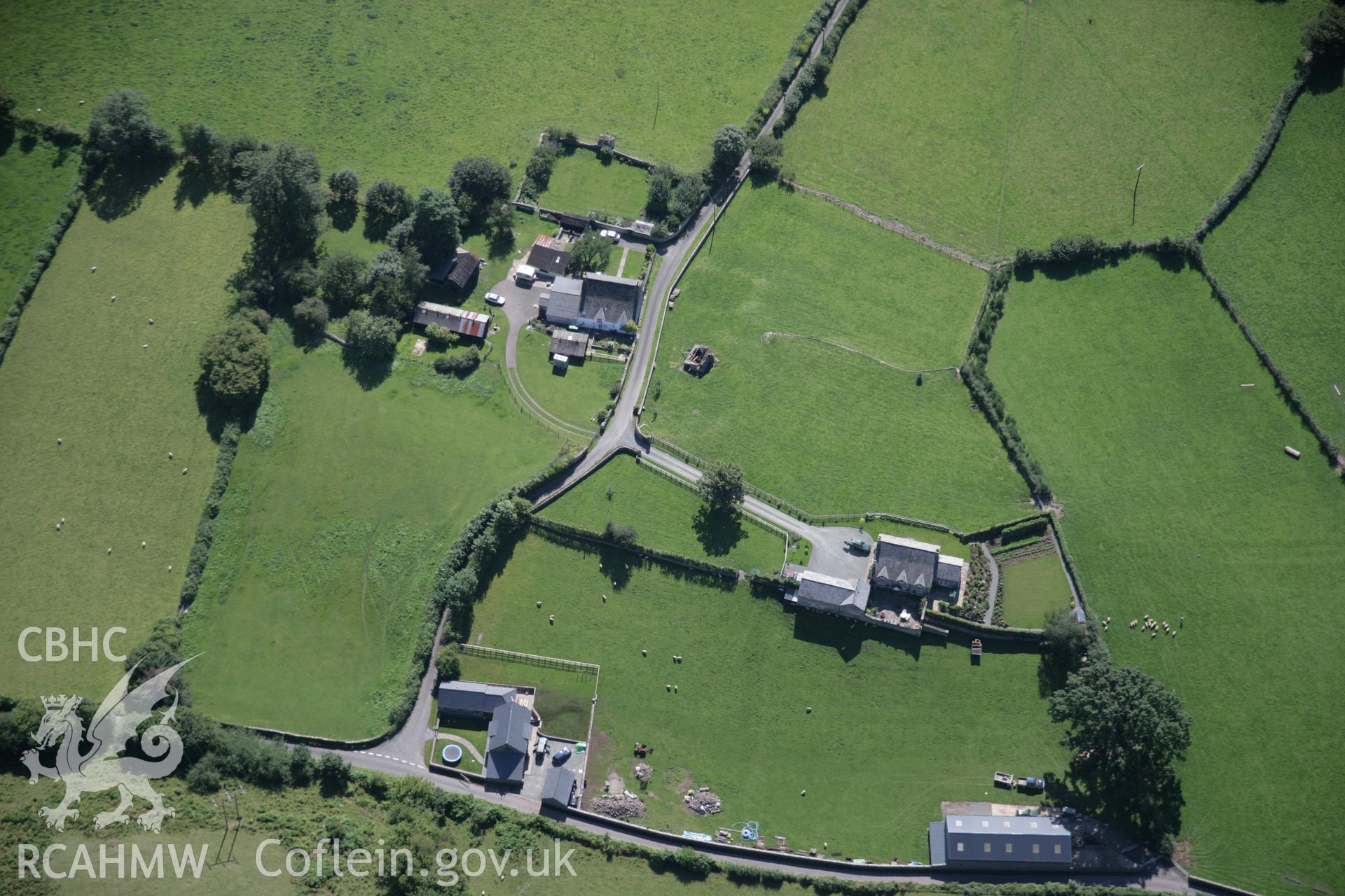 RCAHMW digital colour oblique photograph of Pen-y-gaer Roman fort viewed from the north. Taken on 02/09/2005 by T.G. Driver.
