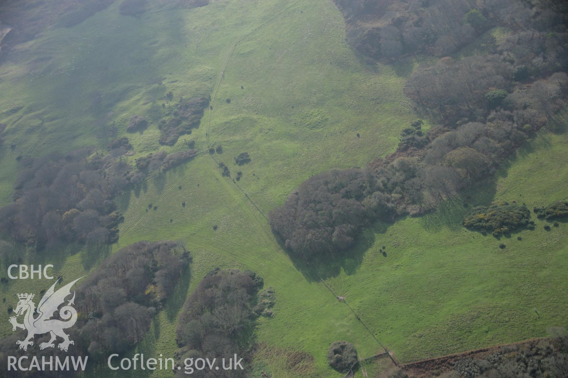 RCAHMW colour oblique aerial photograph of Stackpole Warren, in general landscape view from the north-west. Taken on 19 November 2005 by Toby Driver