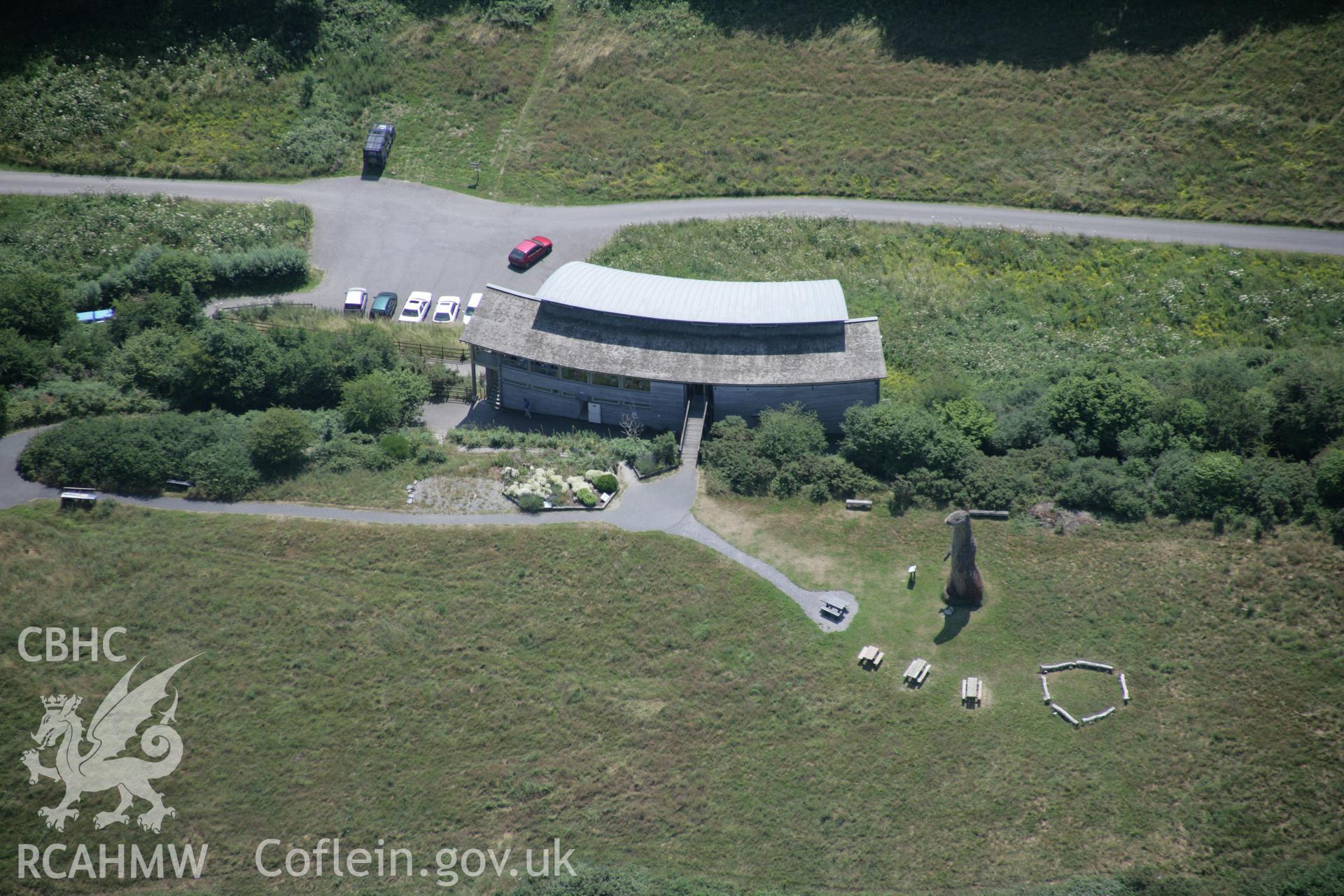 RCAHMW colour oblique aerial photograph of Welsh Wildlife Centre, Cilgerran. Taken on 11 July 2005 by Toby Driver