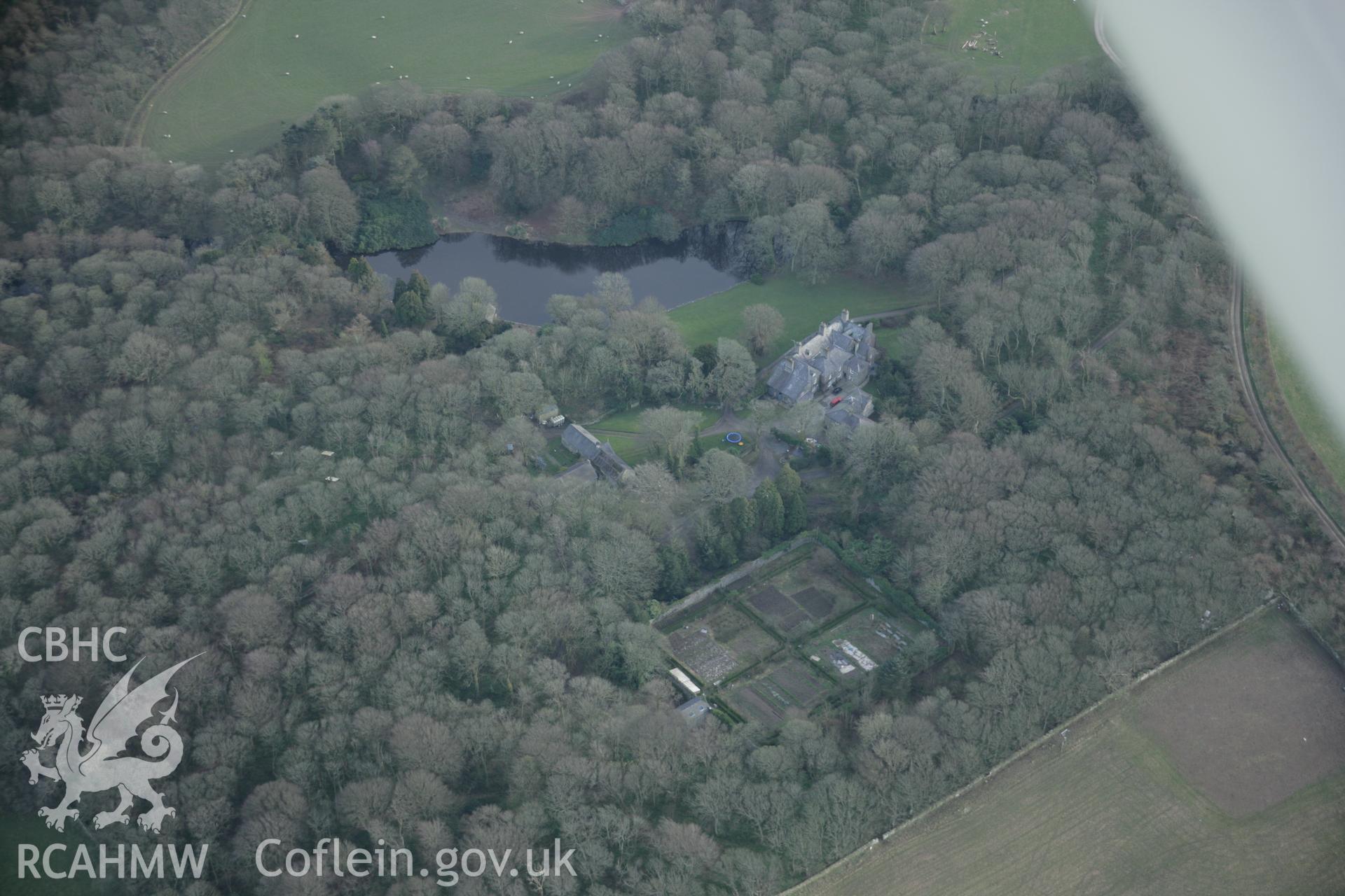 RCAHMW digital colour oblique photograph of the garden at Carreg Lwyd, Llanfaethlu. Taken on 20/03/2005 by T.G. Driver.