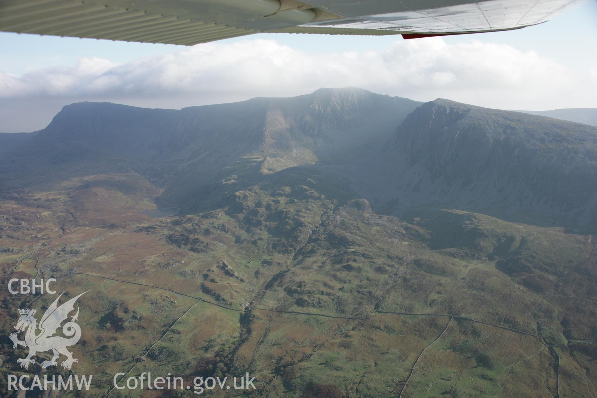 RCAHMW colour oblique aerial photograph of Cadair Idris from the north-west. Taken on 17 October 2005 by Toby Driver