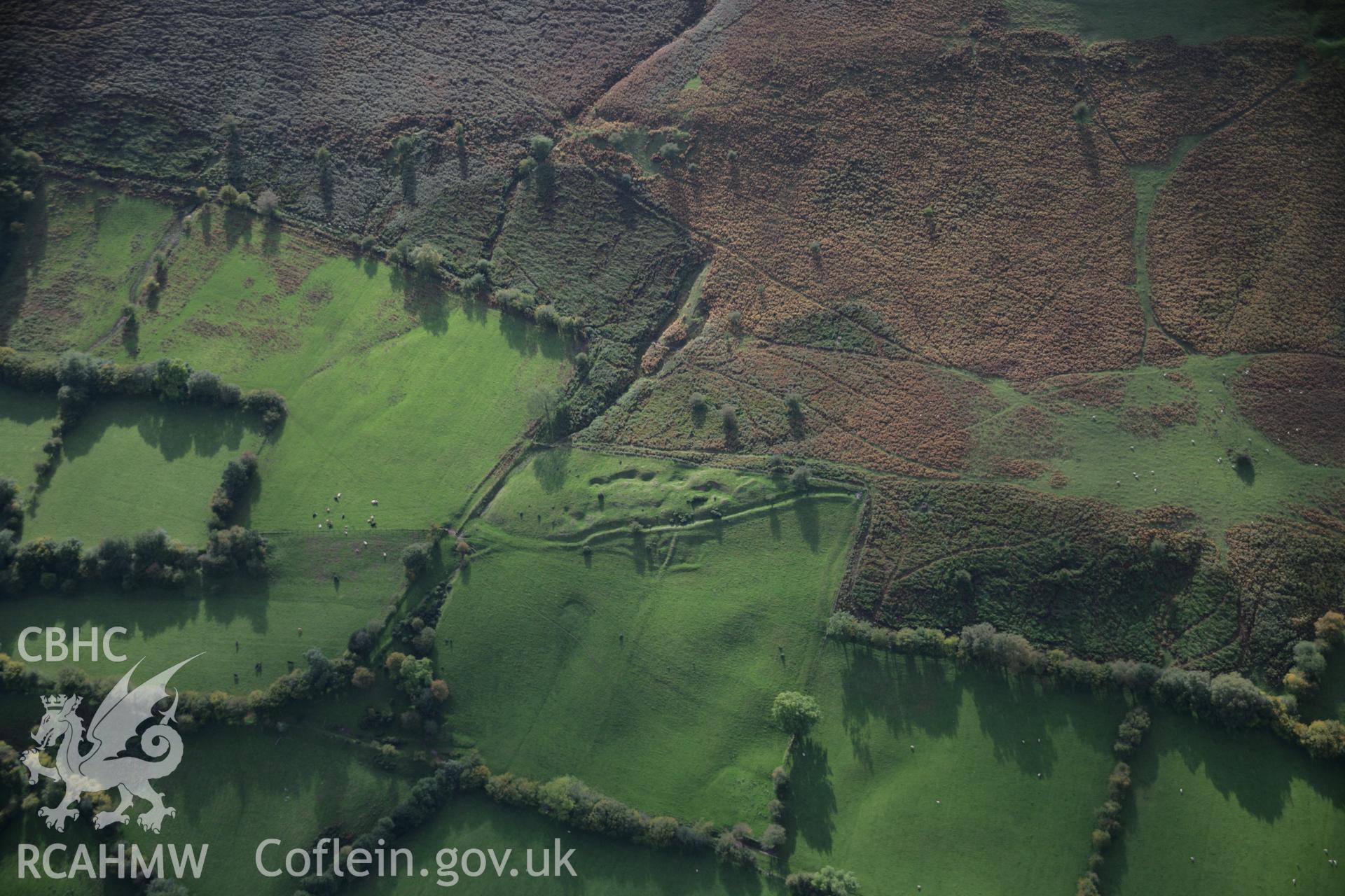 RCAHMW colour oblique aerial photograph of Mynydd Troed, viewed looking to the west. Taken on 13 October 2005 by Toby Driver