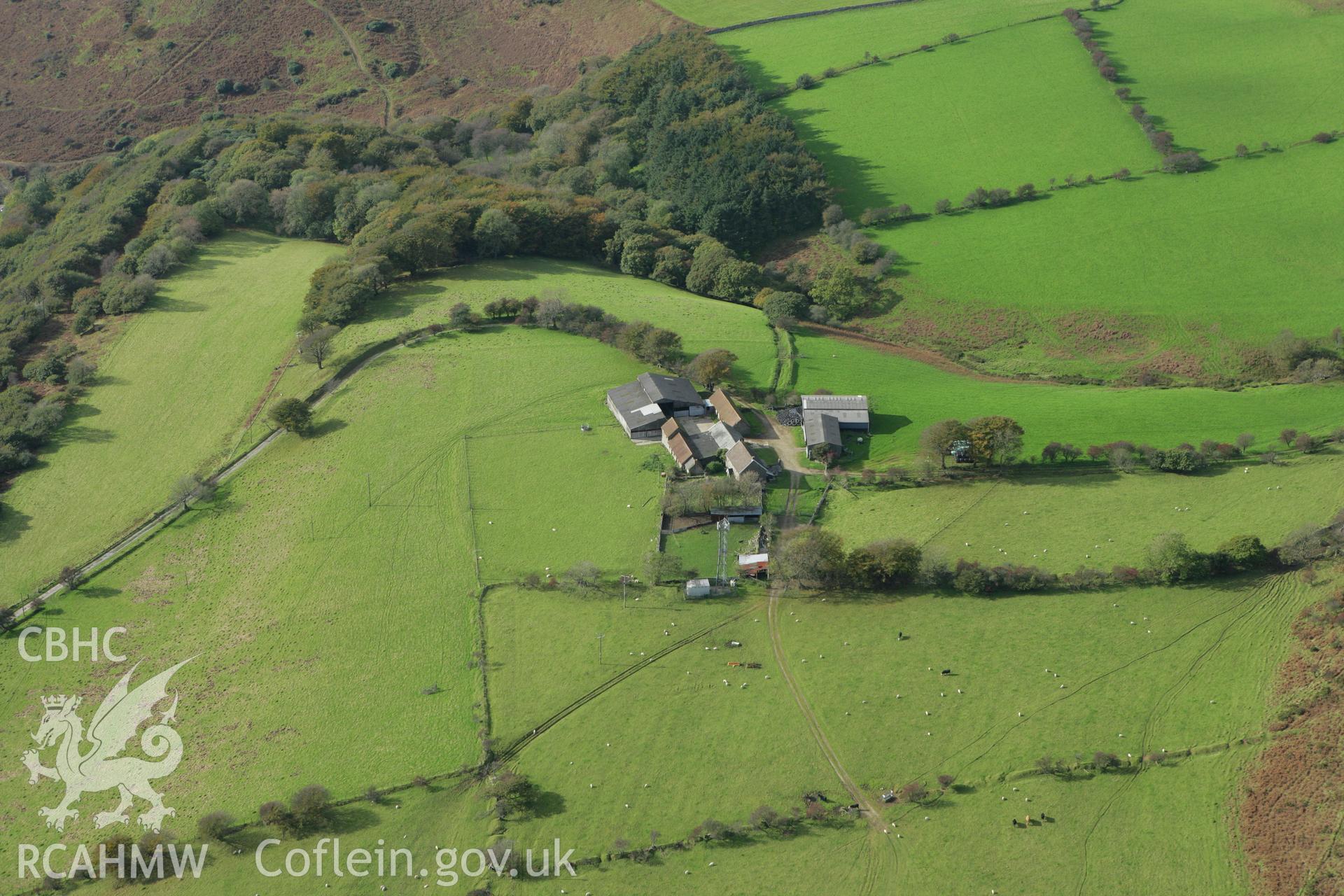 RCAHMW colour oblique photograph of Ton Mawr Hillfort II, Margam. Taken by Toby Driver on 16/10/2008.
