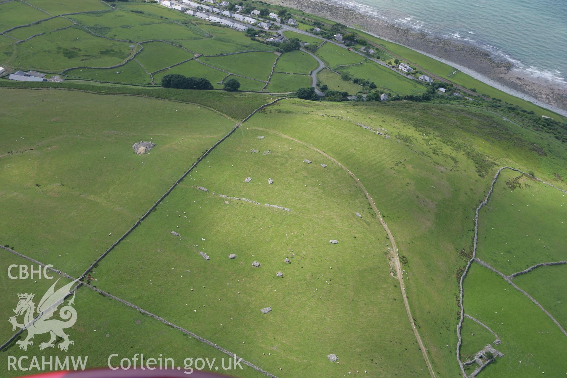 RCAHMW colour oblique photograph of Gwastadgoed Cairns. Taken by Toby Driver on 13/06/2008.