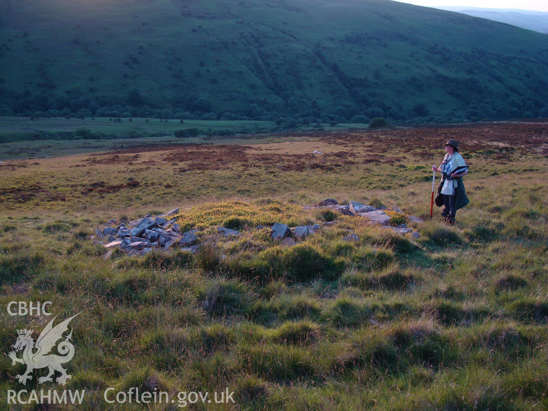 Digital colour photograph of Cwm Cwareli fold II taken on 16/06/2008 by R.P.Sambrook during the Brecon Beacons (east) Uplands Survey undertaken by Trysor.