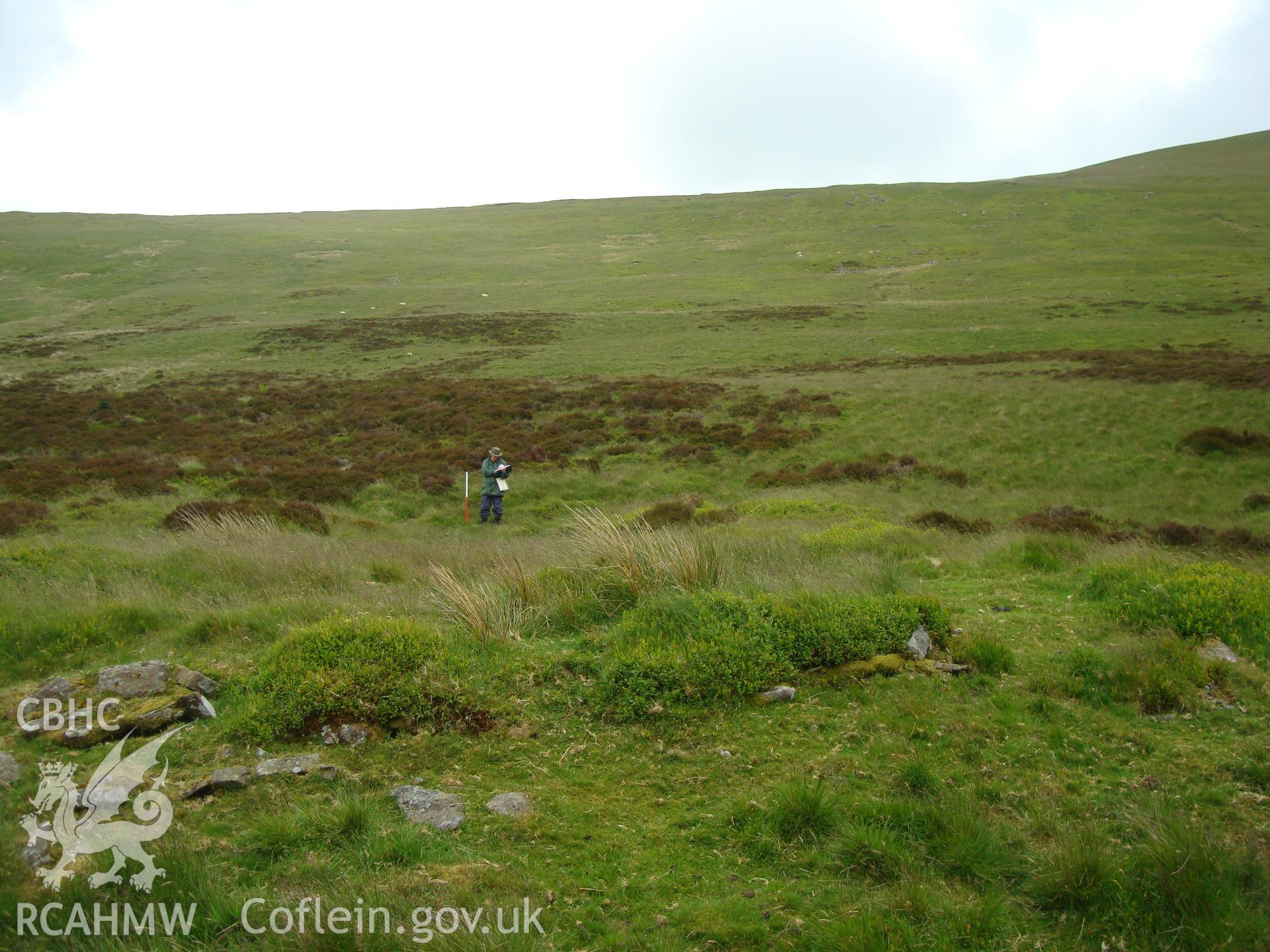 Digital colour photograph of Cwm Cwareli longhouse III taken on 17/06/2008 by R.P.Sambrook during the Brecon Beacons (east) Uplands Survey undertaken by Trysor.