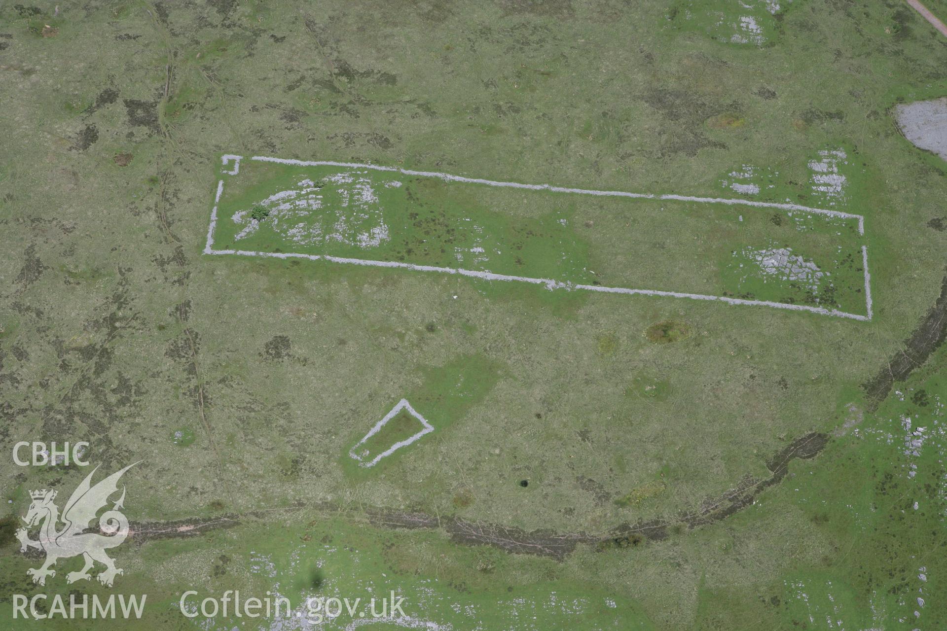 RCAHMW colour oblique photograph of Pant Mawr Rabbit Farm Complex. Taken by Toby Driver on 09/06/2008.