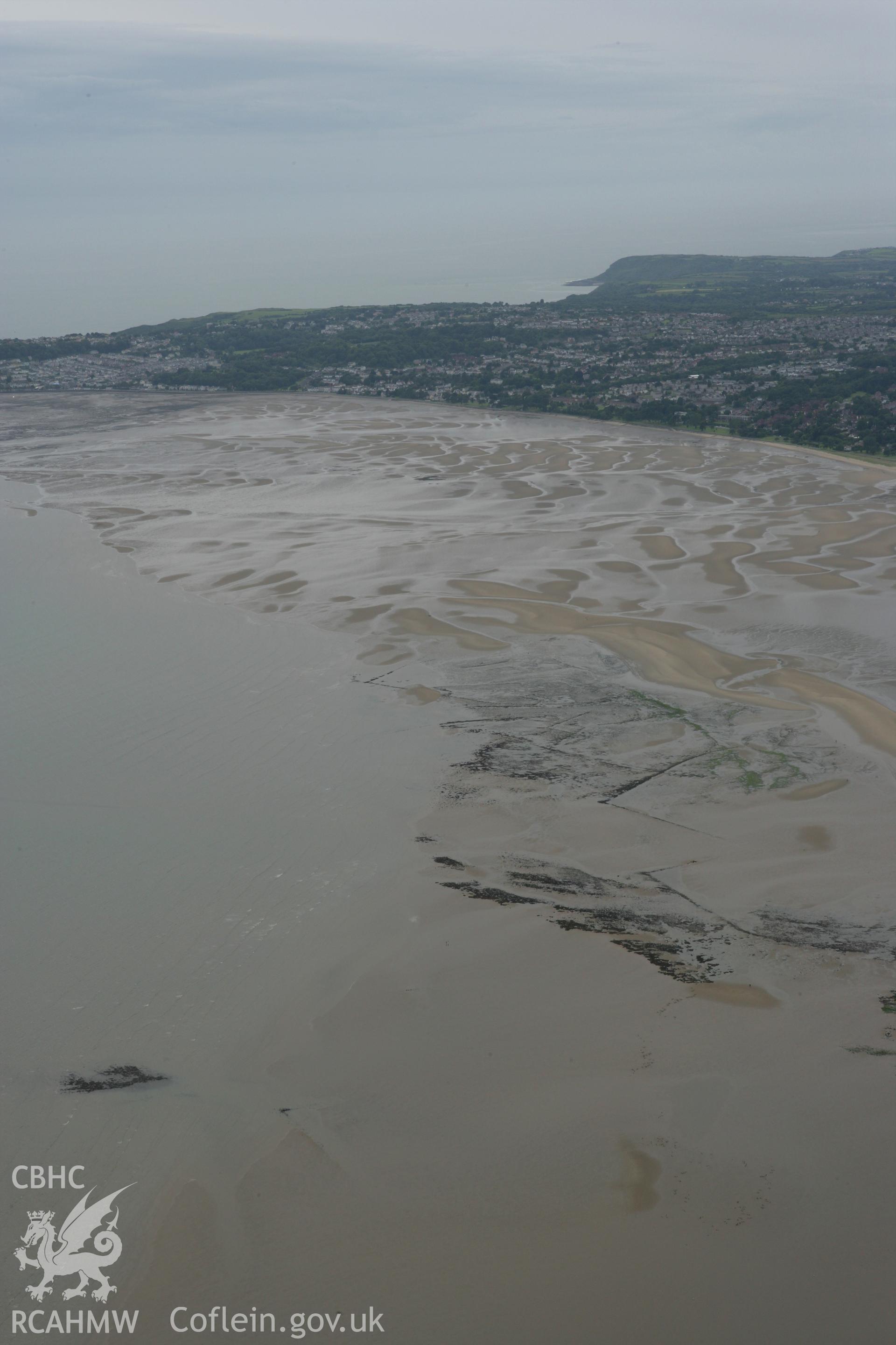 RCAHMW colour oblique photograph of Swansea Bay Fish Traps 4, 5, 7, 6 and 27. Taken by Toby Driver on 20/06/2008.