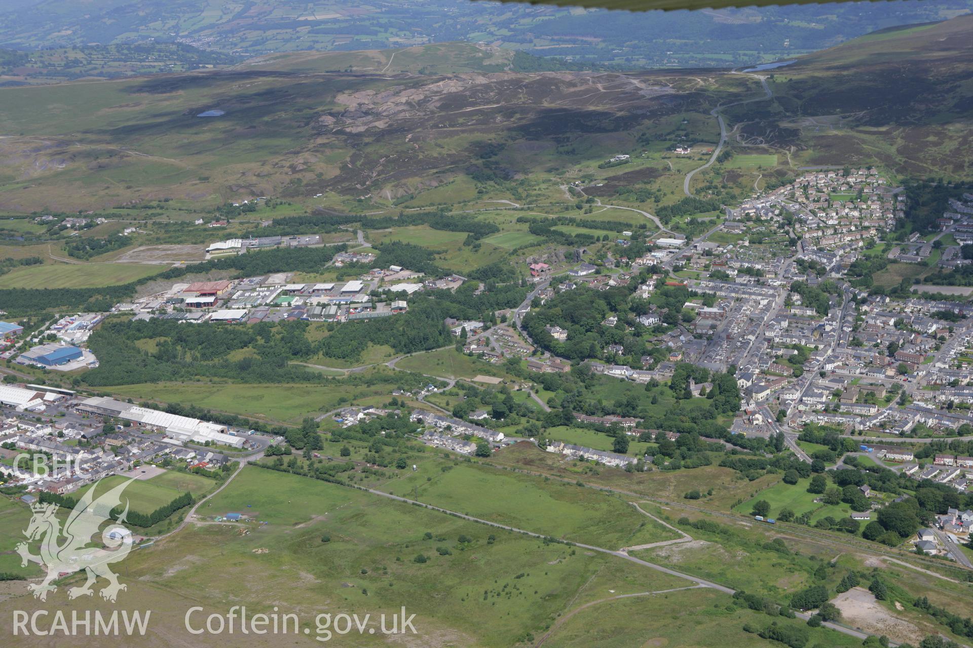 RCAHMW colour oblique photograph of Engine Pit, Blaenavon. Taken by Toby Driver on 21/07/2008.