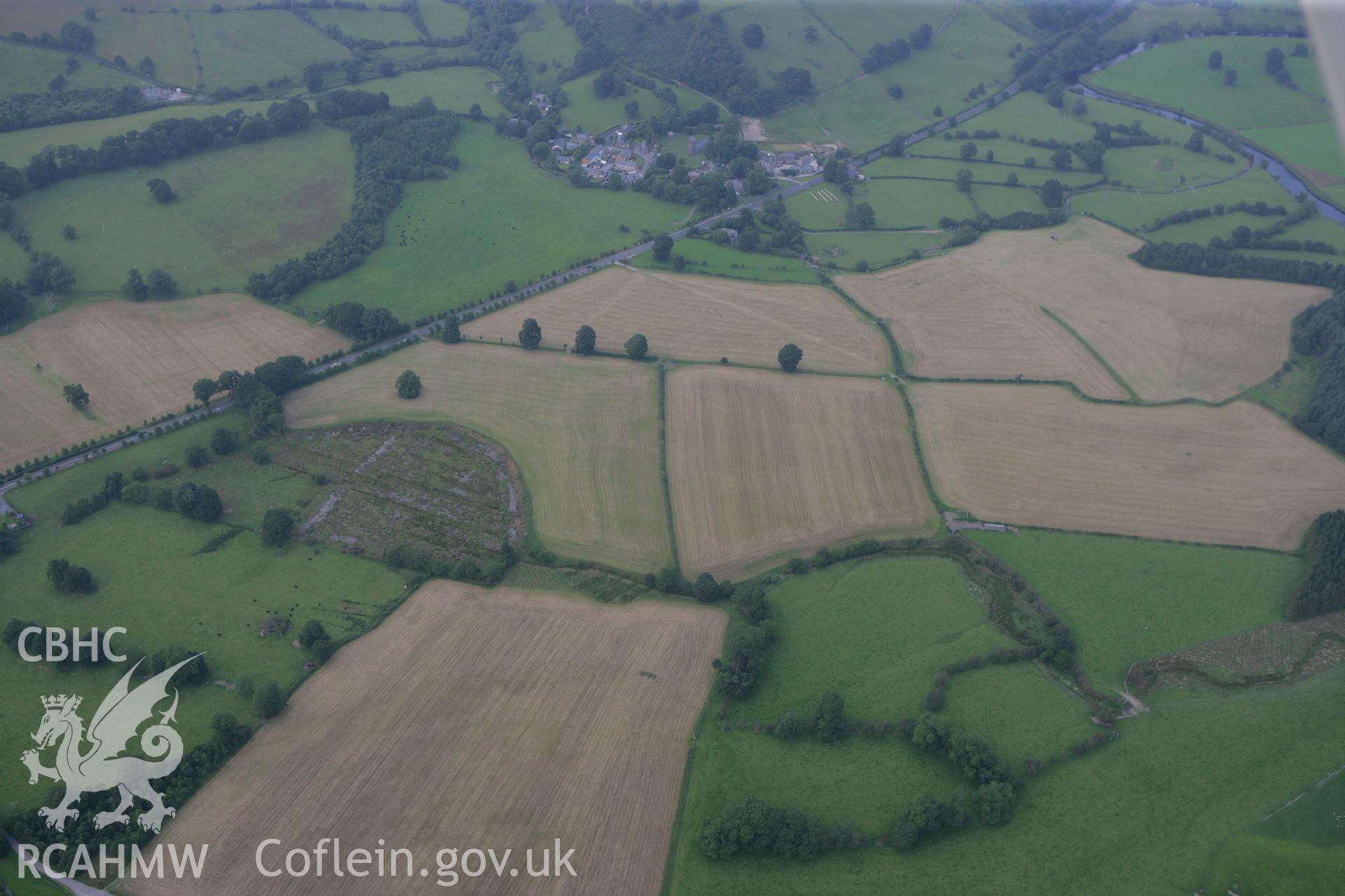 RCAHMW colour oblique photograph of Llanfor Roman Military Complex. Taken by Toby Driver on 24/07/2008.