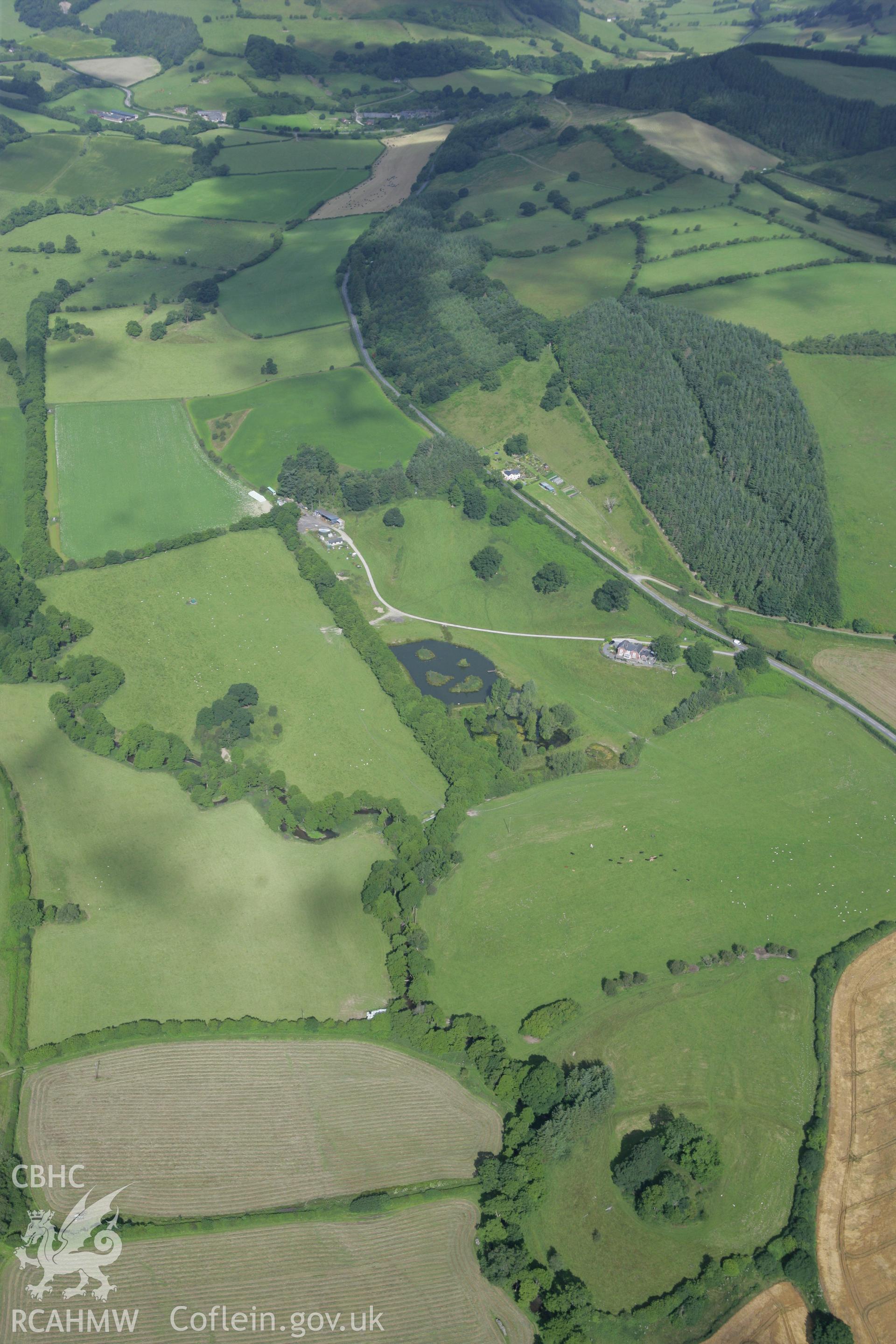 RCAHMW colour oblique photograph of Castell Foel-Allt. Taken by Toby Driver on 21/07/2008.
