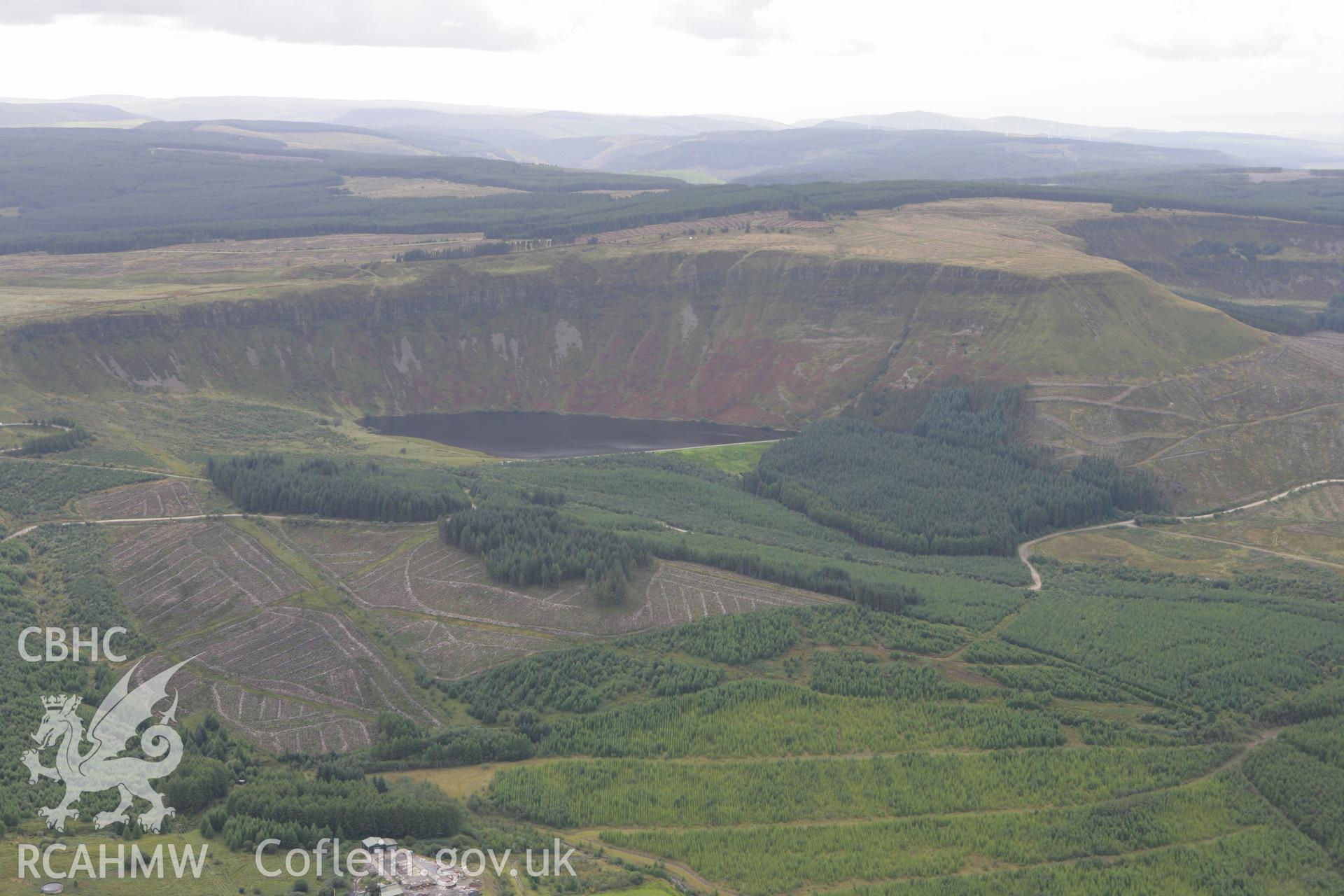 RCAHMW colour oblique photograph of Llyn Fawr. Taken by Toby Driver on 12/09/2008.