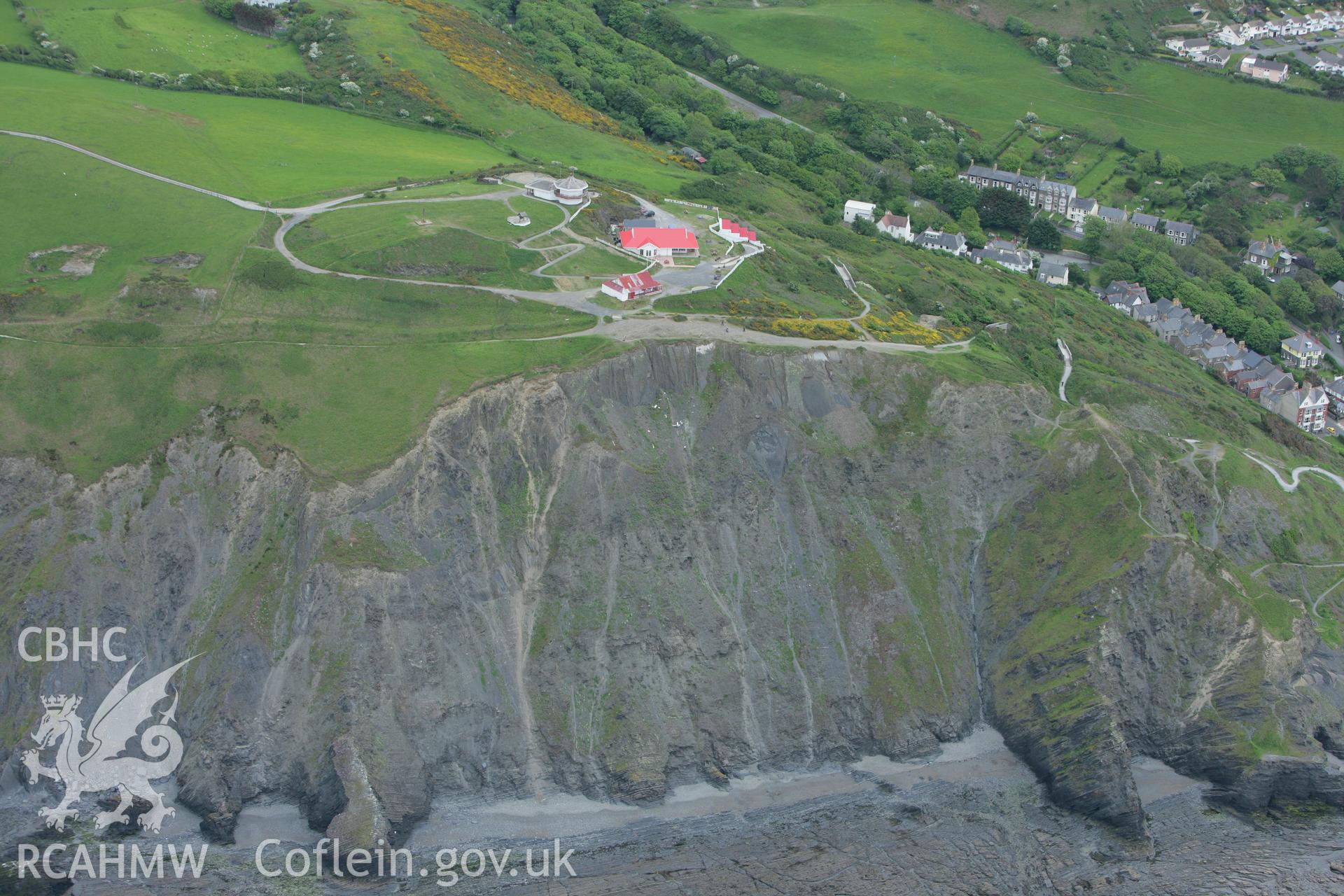 RCAHMW colour oblique photograph of Constitution Hill, Aberystwyth. Taken by Toby Driver on 20/05/2008.