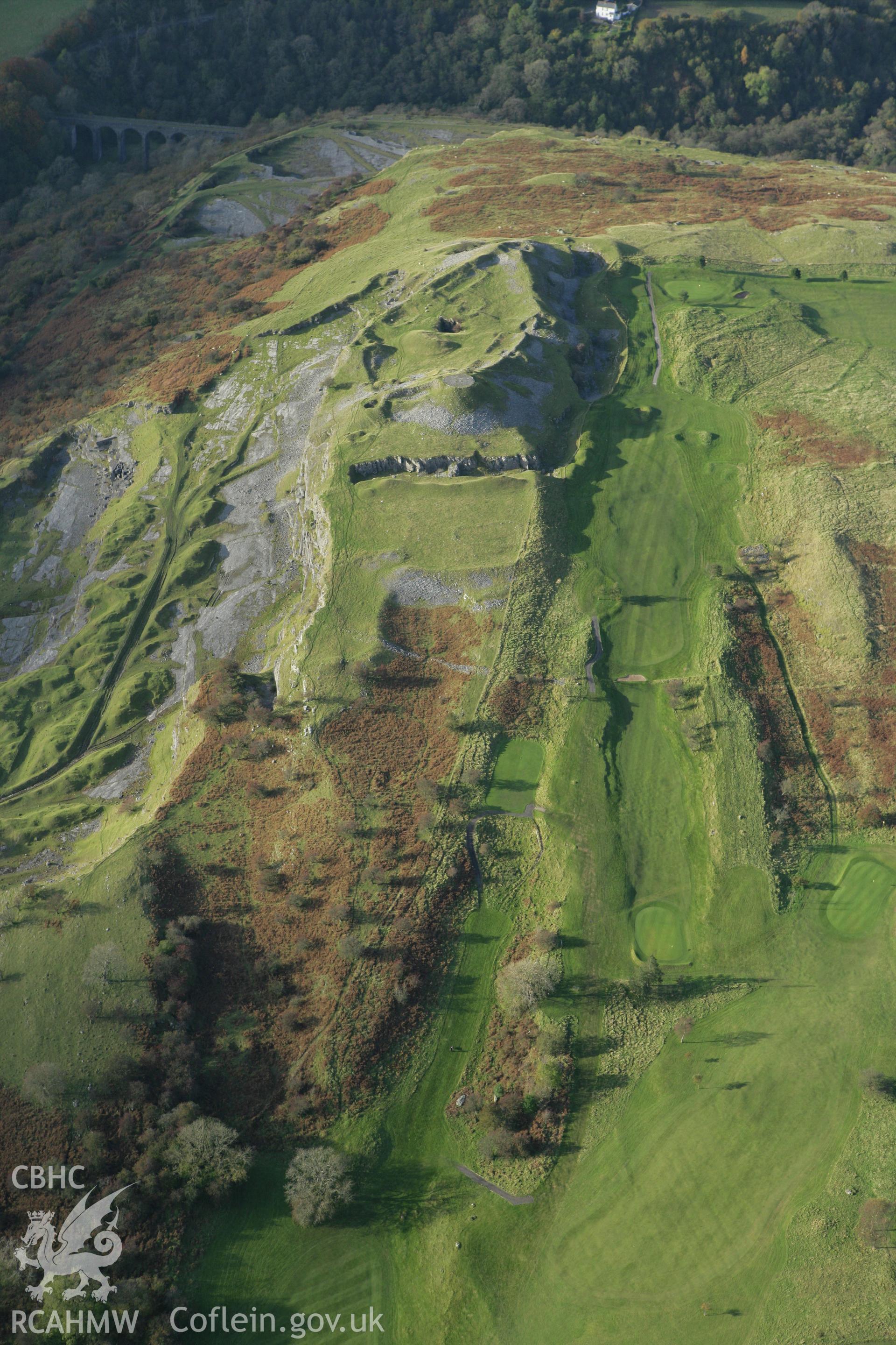 RCAHMW colour oblique photograph of Morlais Castle. Taken by Toby Driver on 16/10/2008.